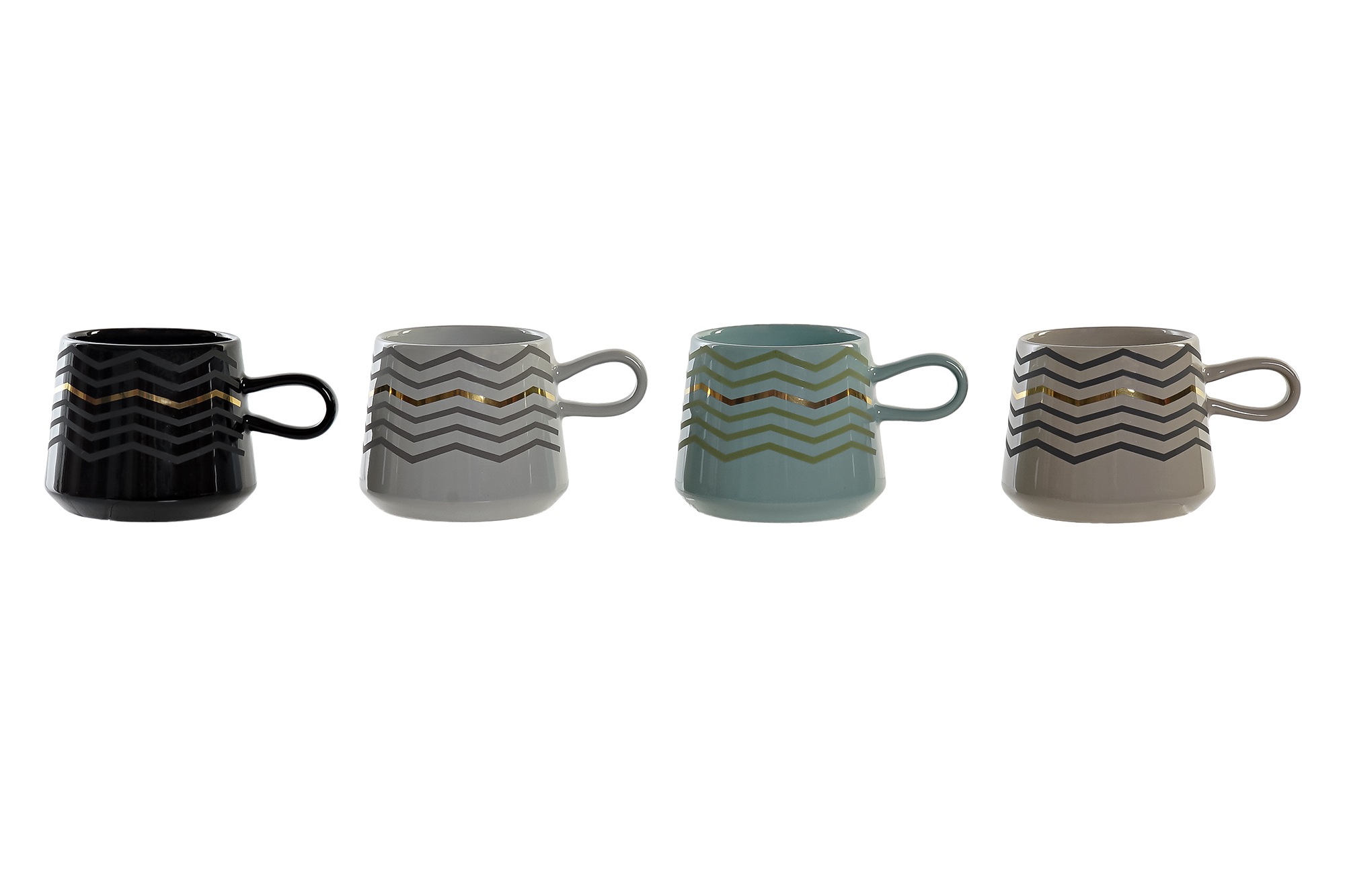 MUG GRES 13,5X9,5X8 360ML, 4 SURT.