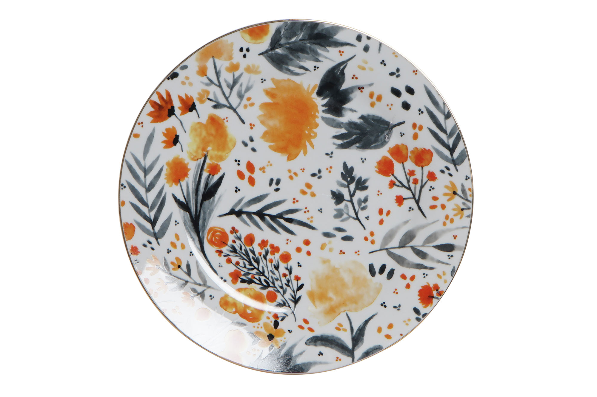 PLATO PORCELANA 27X27X2,5 PLATO PORCELANA FLORES 2