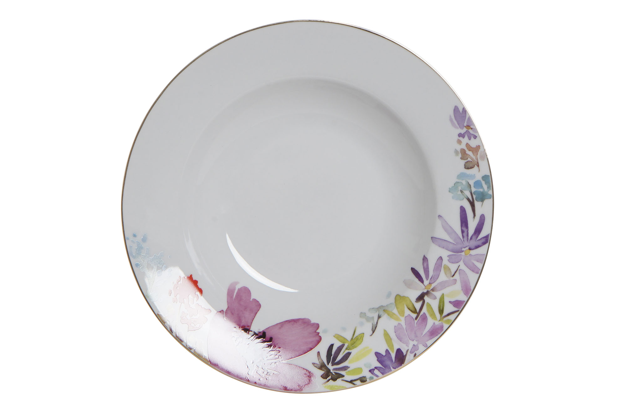 PLATO PORCELANA 22X22X3 PLATO PORCELANA FLORES 2 S
