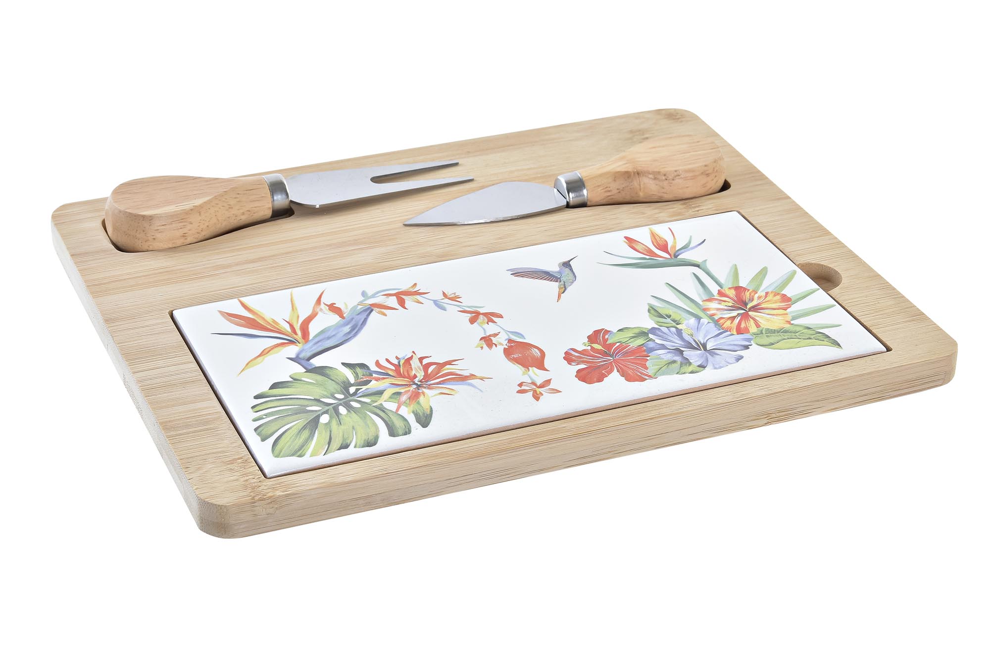 TABLA APERITIVO SET 4 BAMBU 24,5X20X1,2 TROPIC