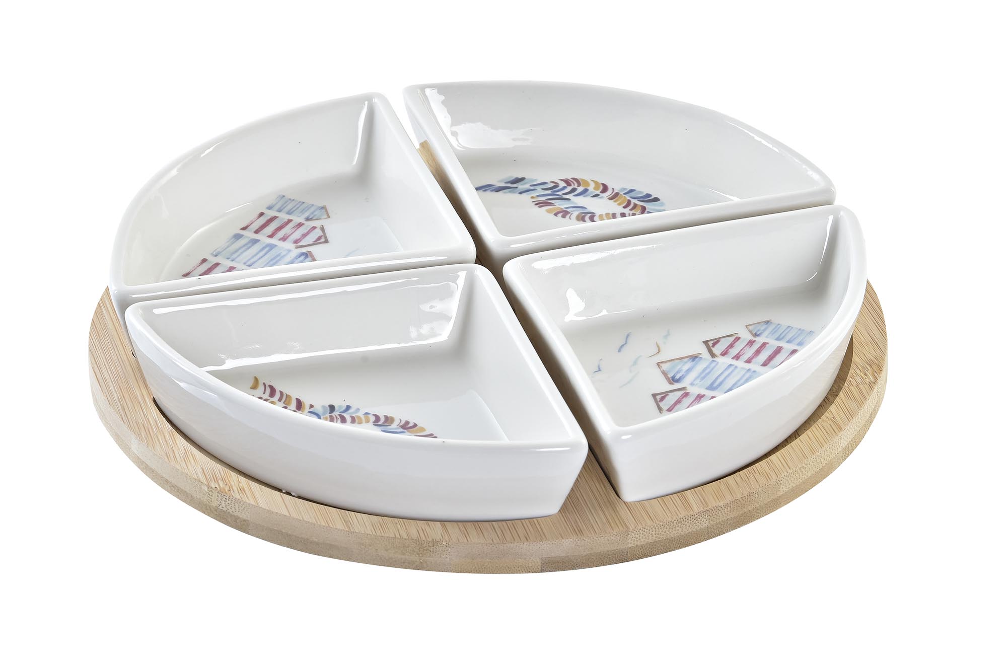 APERITIVO SET 5 GRES BAMBU 21,5X21,5X1 SALITRE