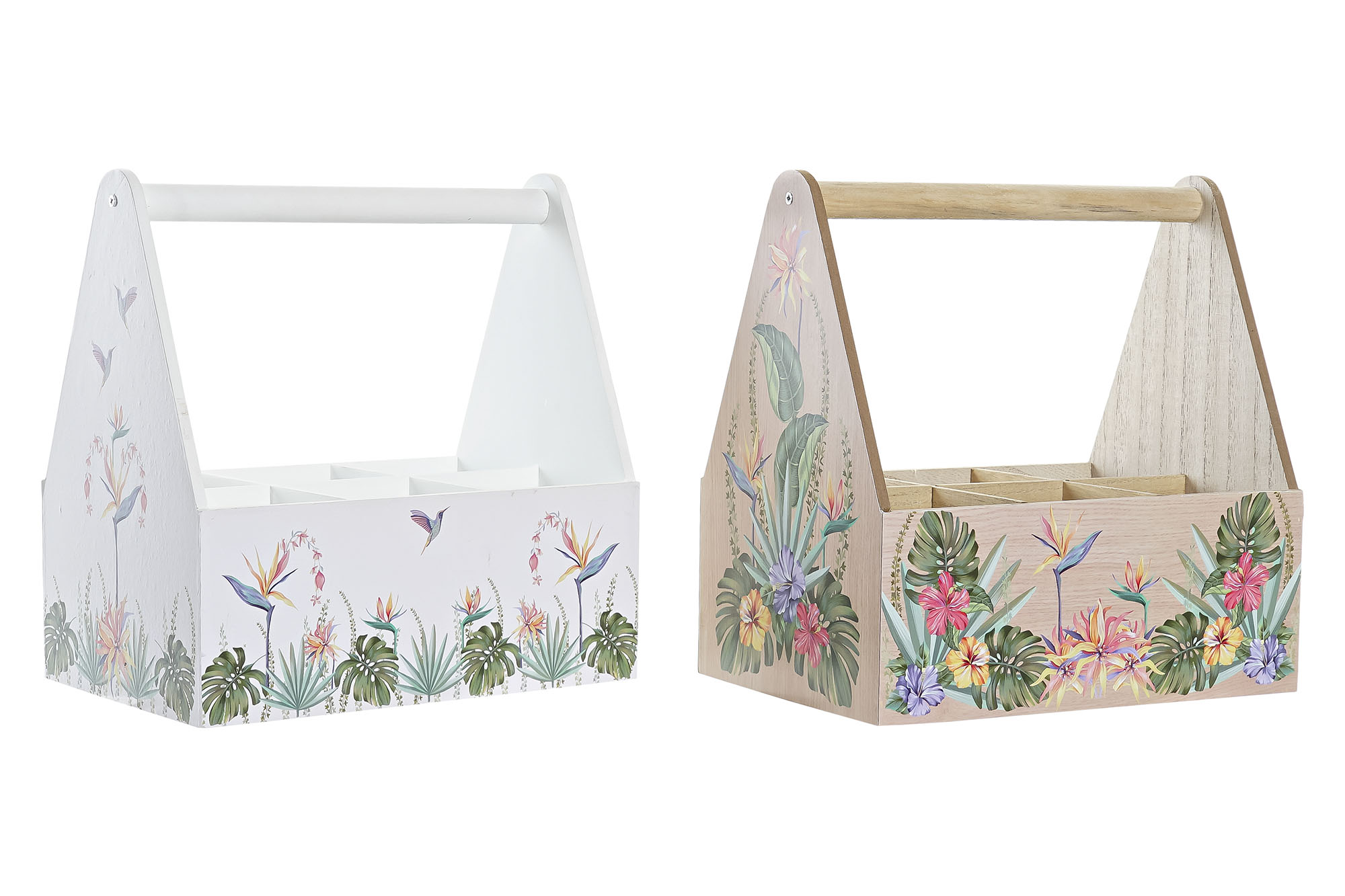 PORTAVASOS MDF 24X16,5X25 6B, TROPIC GARDEN 2 SURT