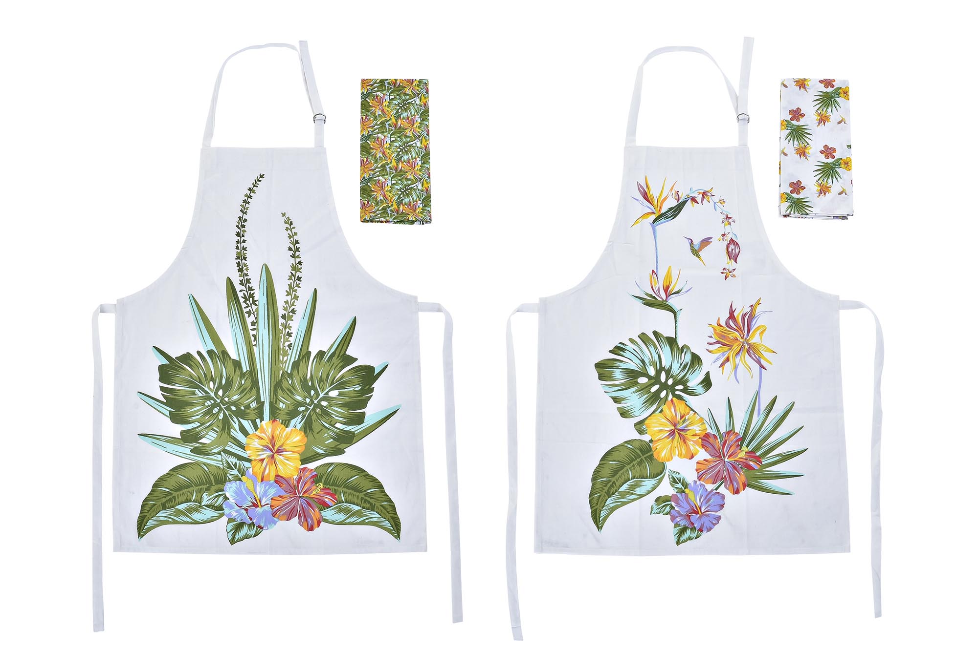 DELANTAL SET 2 ALGODON 60X80X0,1 TROPIC GARDEN 2 S