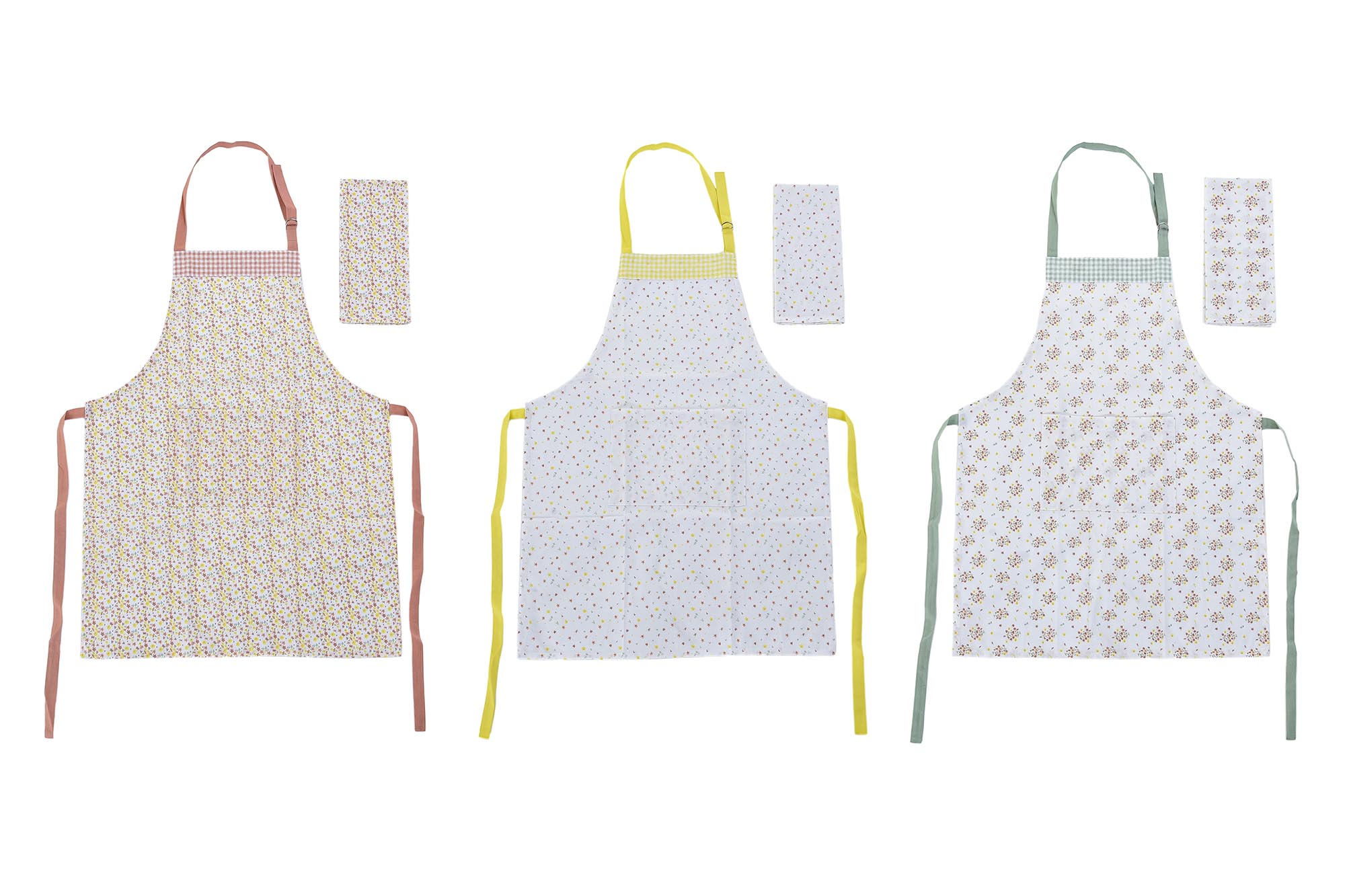 DELANTAL SET 2 ALGODON 60X80X0,1 VICHY 3 SURT.