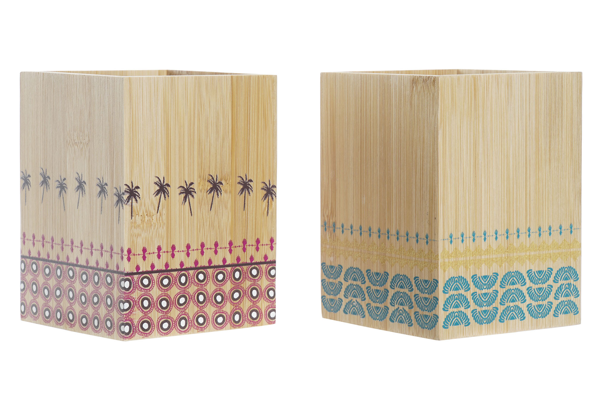 CUBERTERO BAMBU 10X10X13,5 AFRICA 2 SURT.