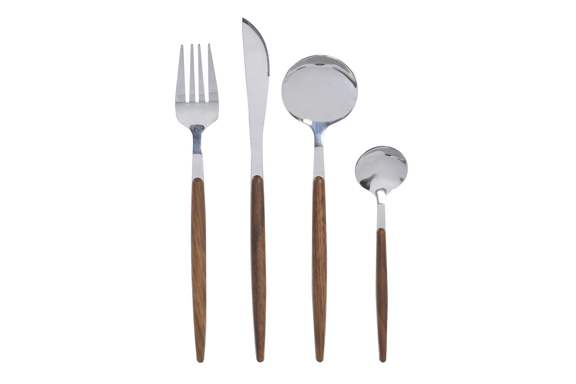 CUBERTERIA SET 16 INOX ABS 3X2X21 2MM PLATEADO
