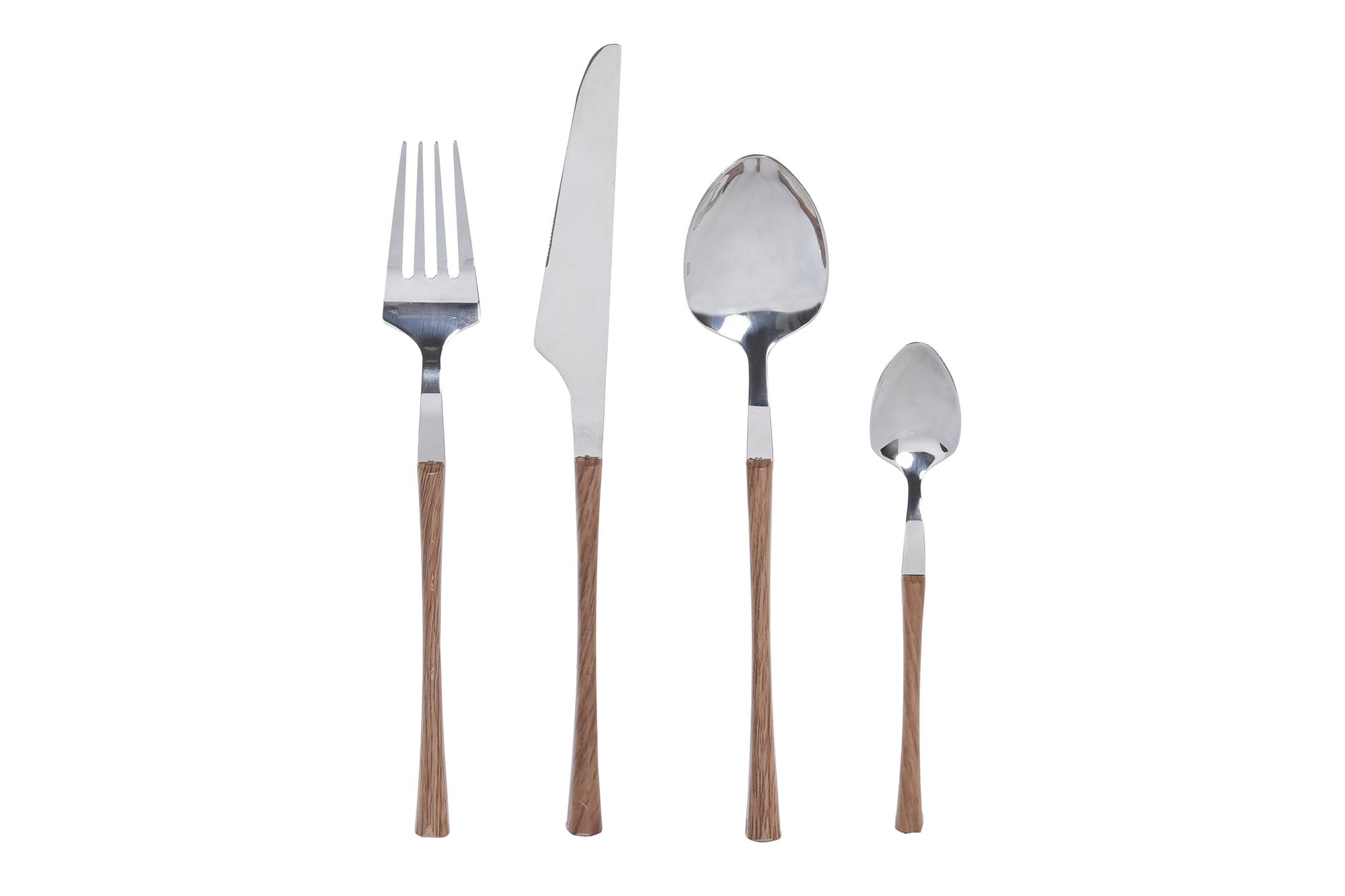 CUBERTERIA SET 16 INOX ABS 2,6X1X23 2MM PLATEADO