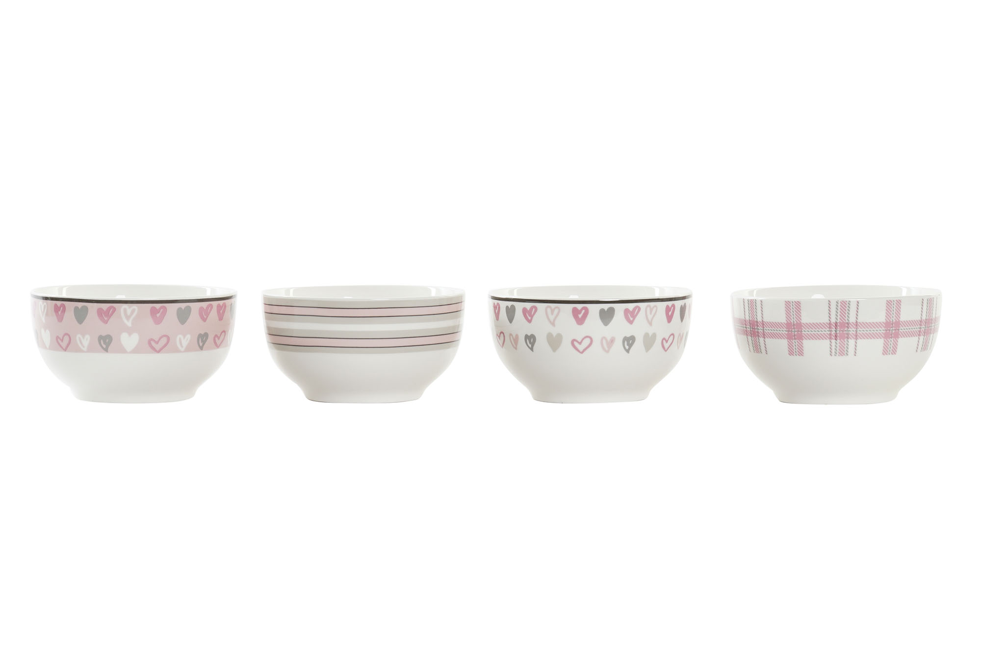 BOL PORCELANA NEW BONE 13X13X7 480ML 4 SURT.
