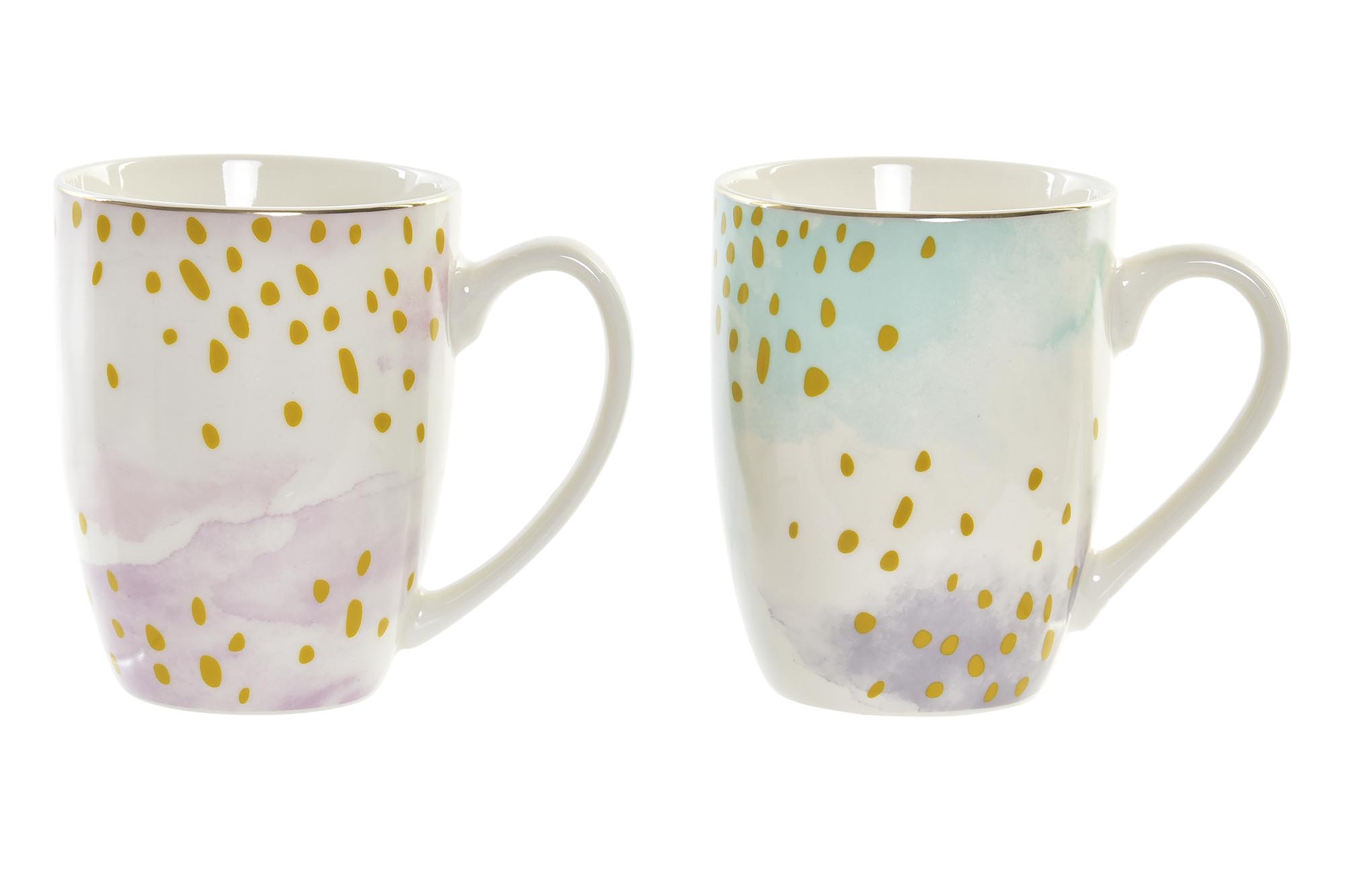 MUG PORCELANA 12X8,5X9,5 380ML GLAM 2 SURT.
