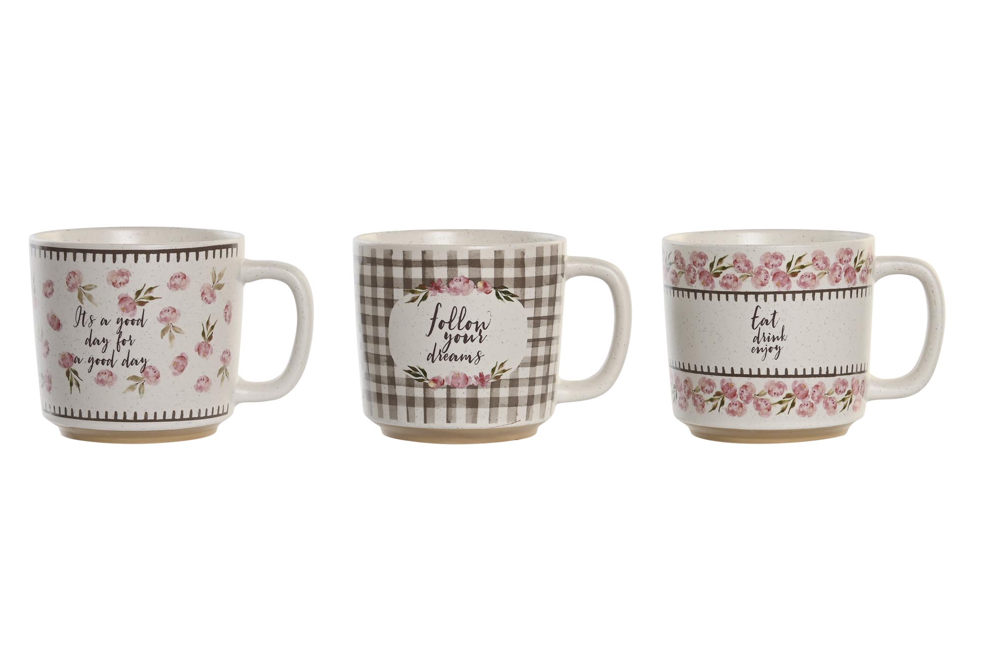 MUG PORCELANA NEW BONE 13X10X9,5 330ML 3 SURT.