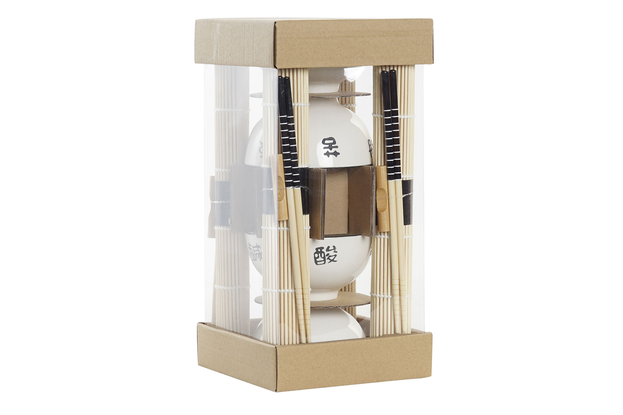 SUSHI SET 16 BAMBU GRES 14,5X14,5X31 BLANCO