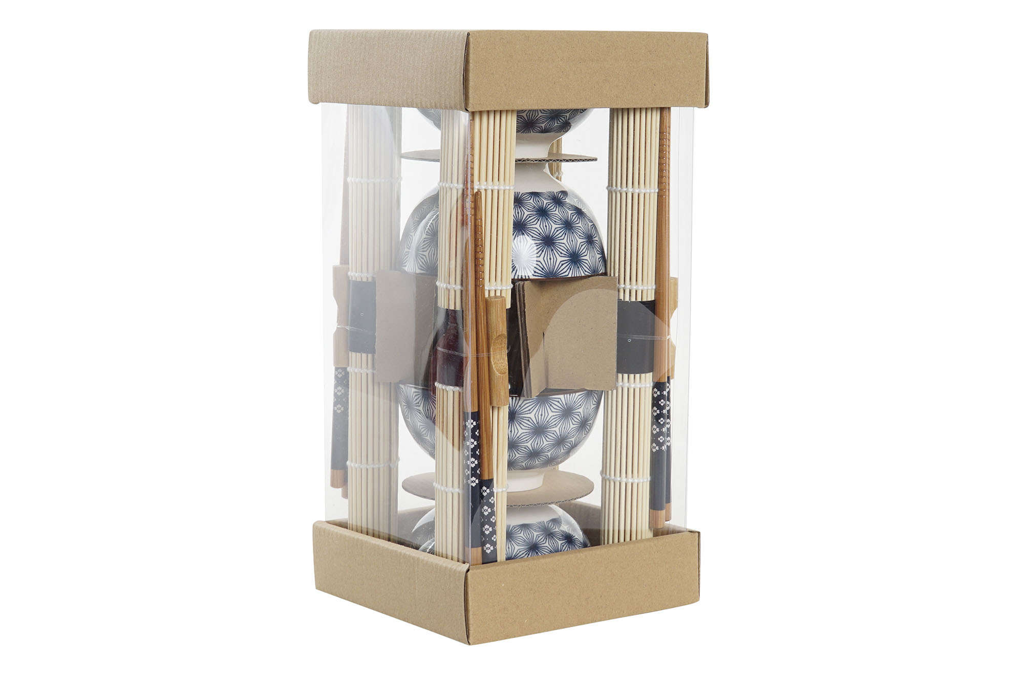 SUSHI SET 16 BAMBU GRES 14,5X14,5X31 AZUL