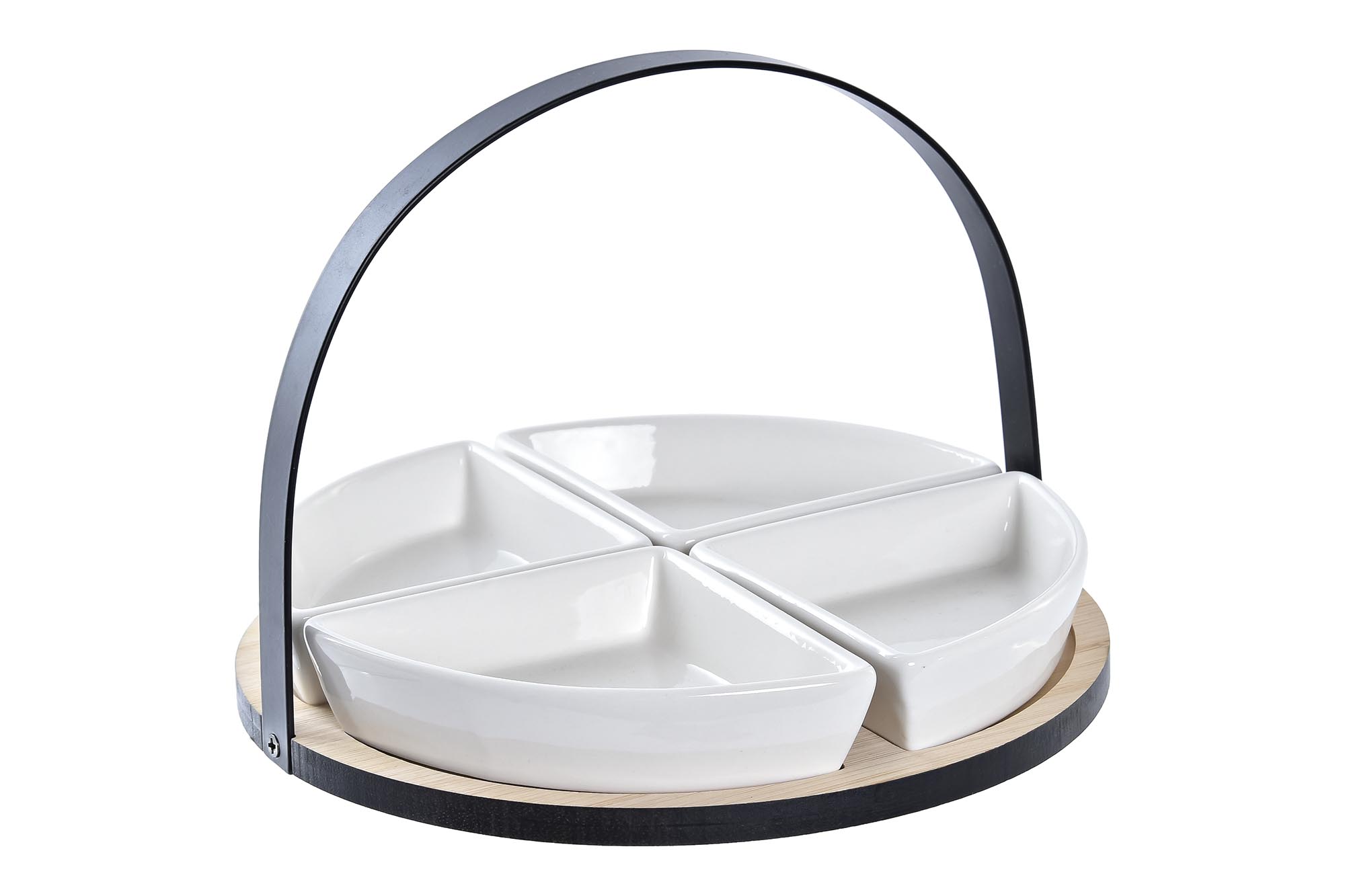 TABLA APERITIVO SET 5 GRES BAMBU 21,5X21,5X14