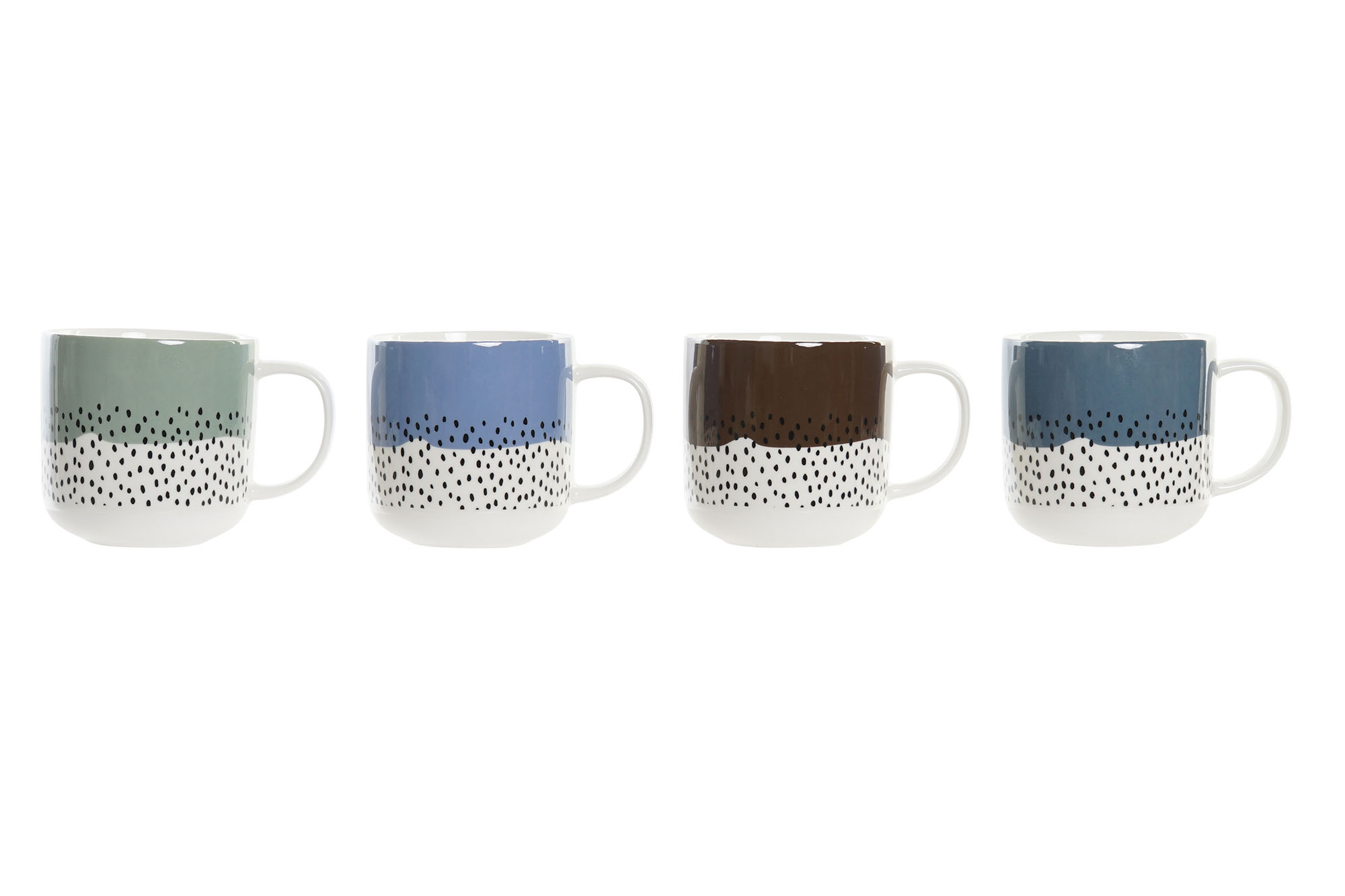 MUG PORCELANA NEW BONE 12X9X9 360ML, 4 SURT.