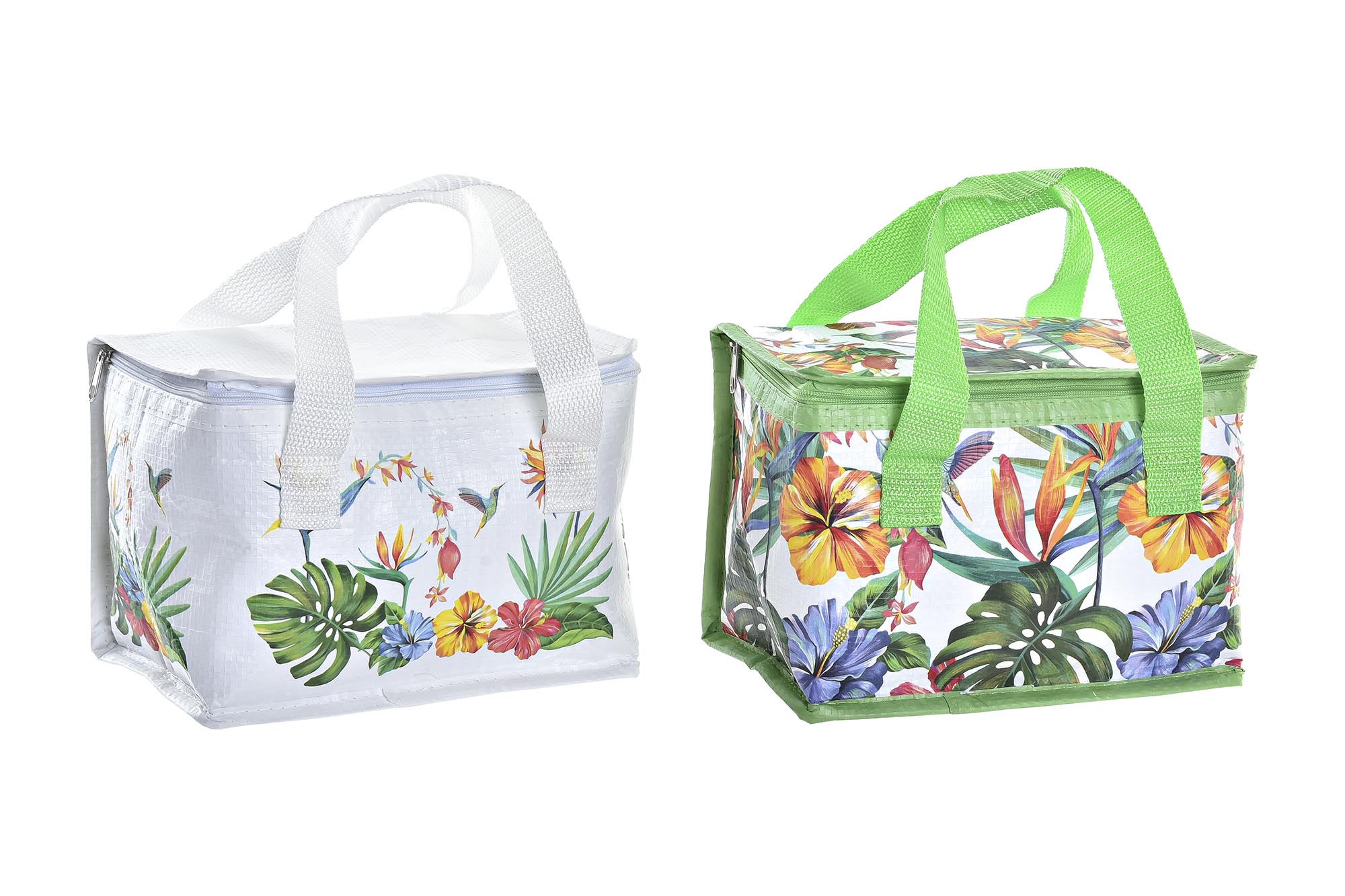 BOLSA TERMICA PP NYLON 21X14X13 TROPICAL 2 SURT.