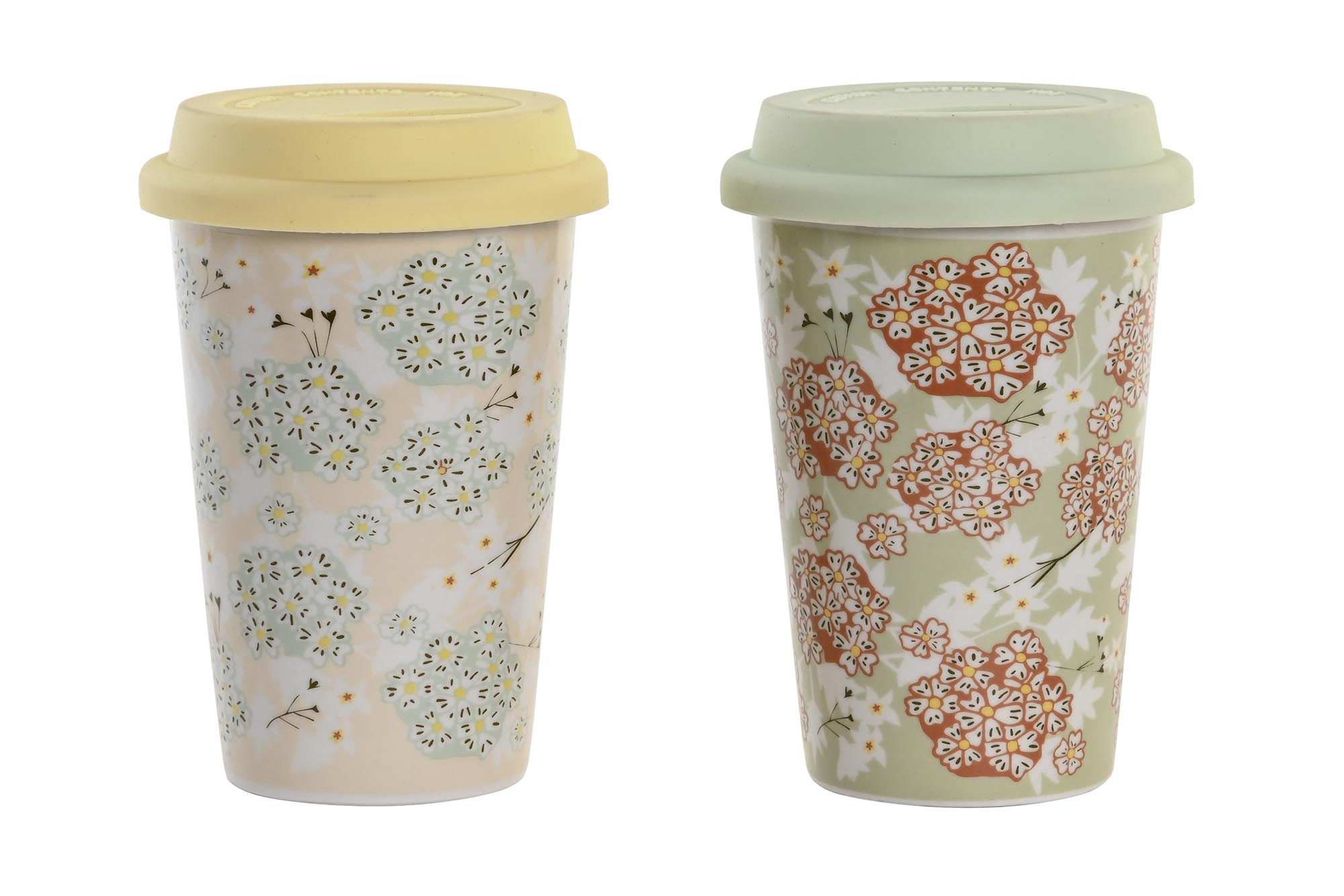 MUG PORCELANA SILICONA 10X10X14 400 ML, 2 SURT.