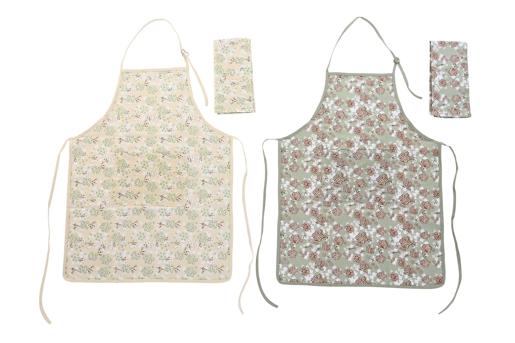 DELANTAL SET 2 ALGODON 60X0,5X108 160 2 SURT.