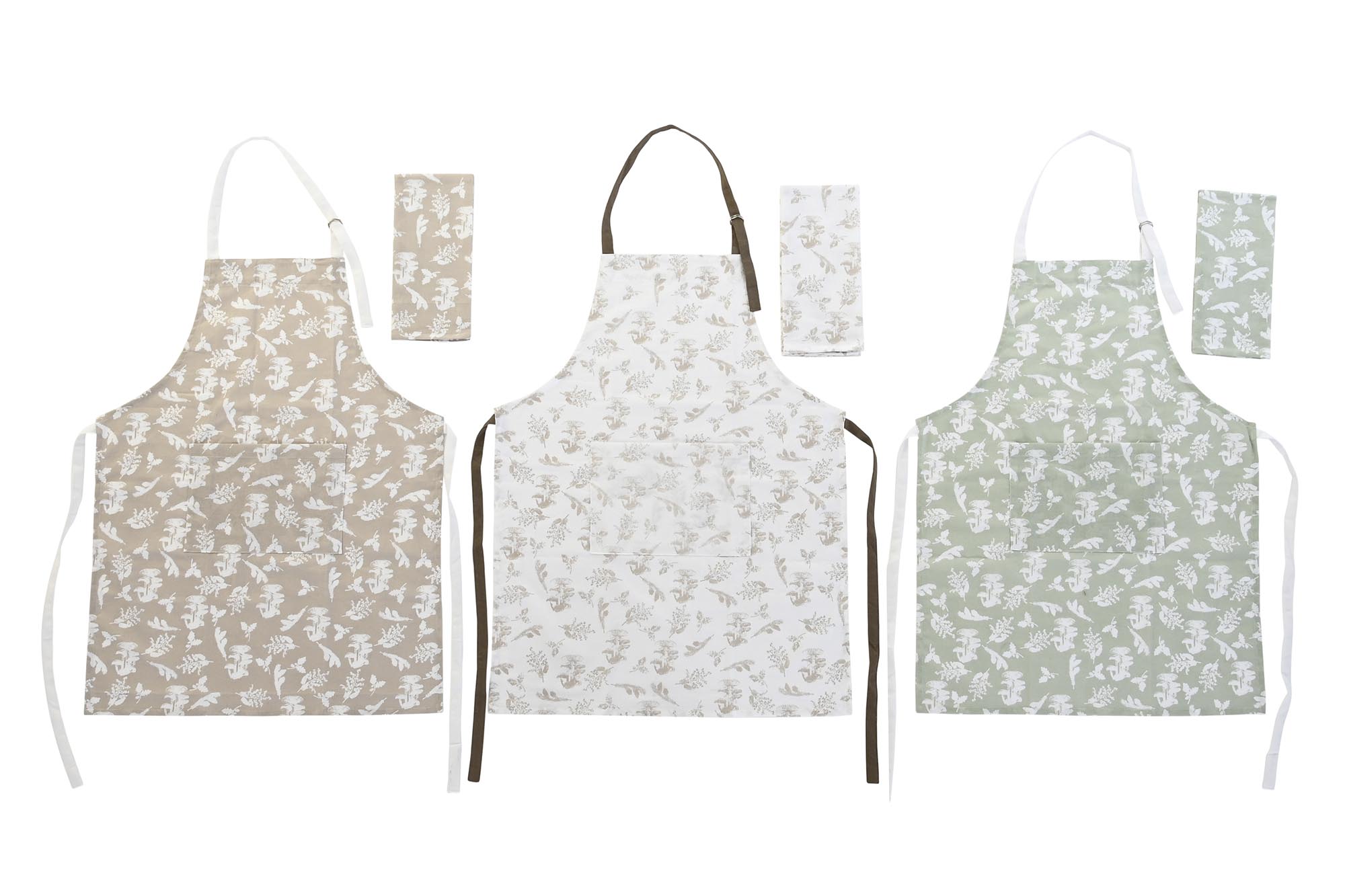 DELANTAL SET 2 ALGODON 60X40X0,1 160 3 SURT.