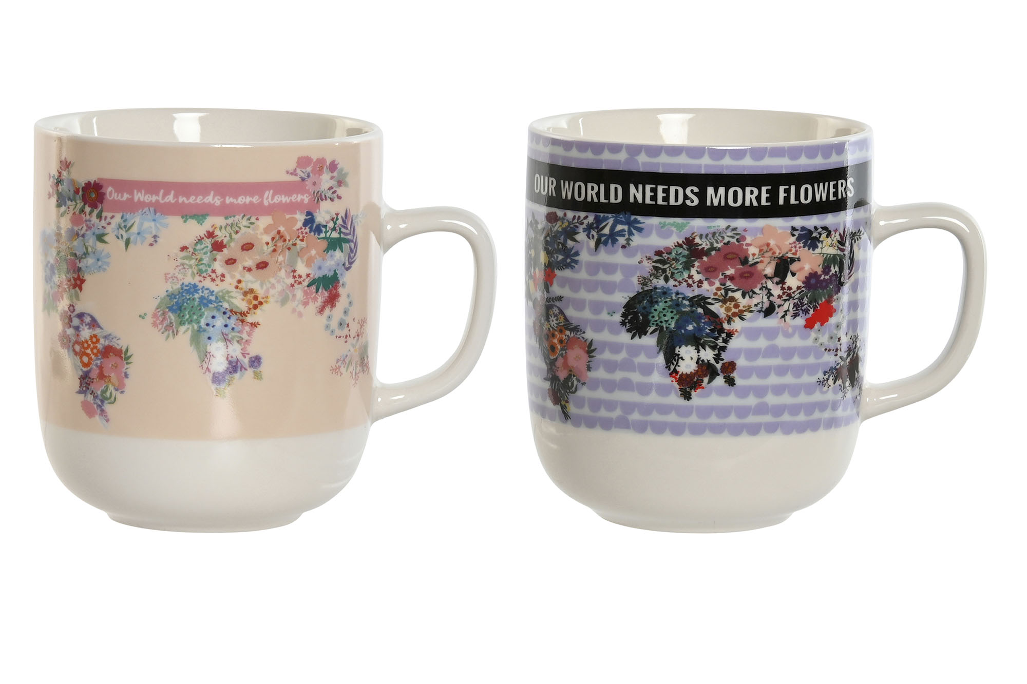 MUG PORCELANA 11,5X8,5X10 380ML 2 SURT.