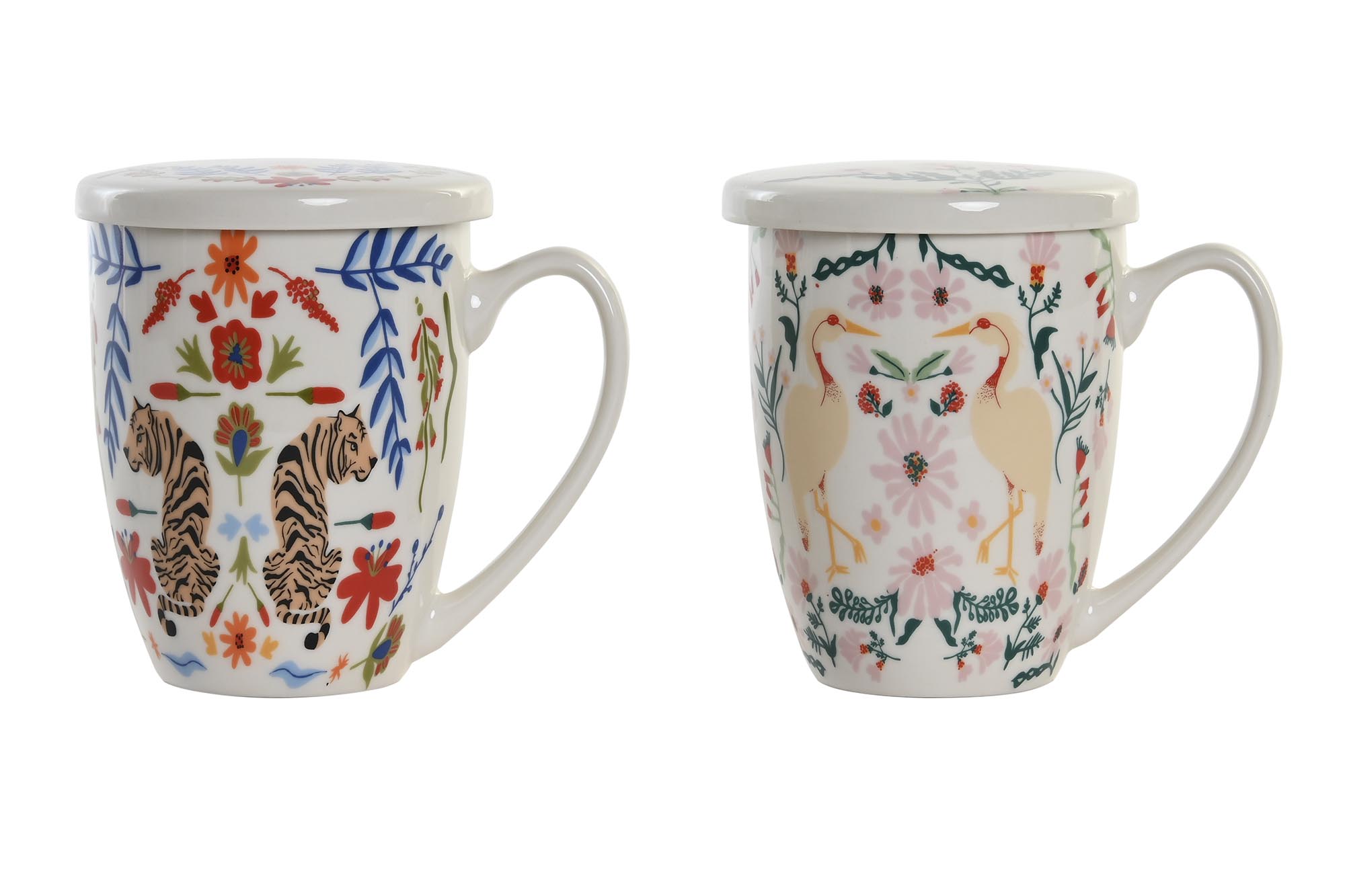 MUG INFUSIONES PORCELANA 12X9X11 380ML, 2 SURT.