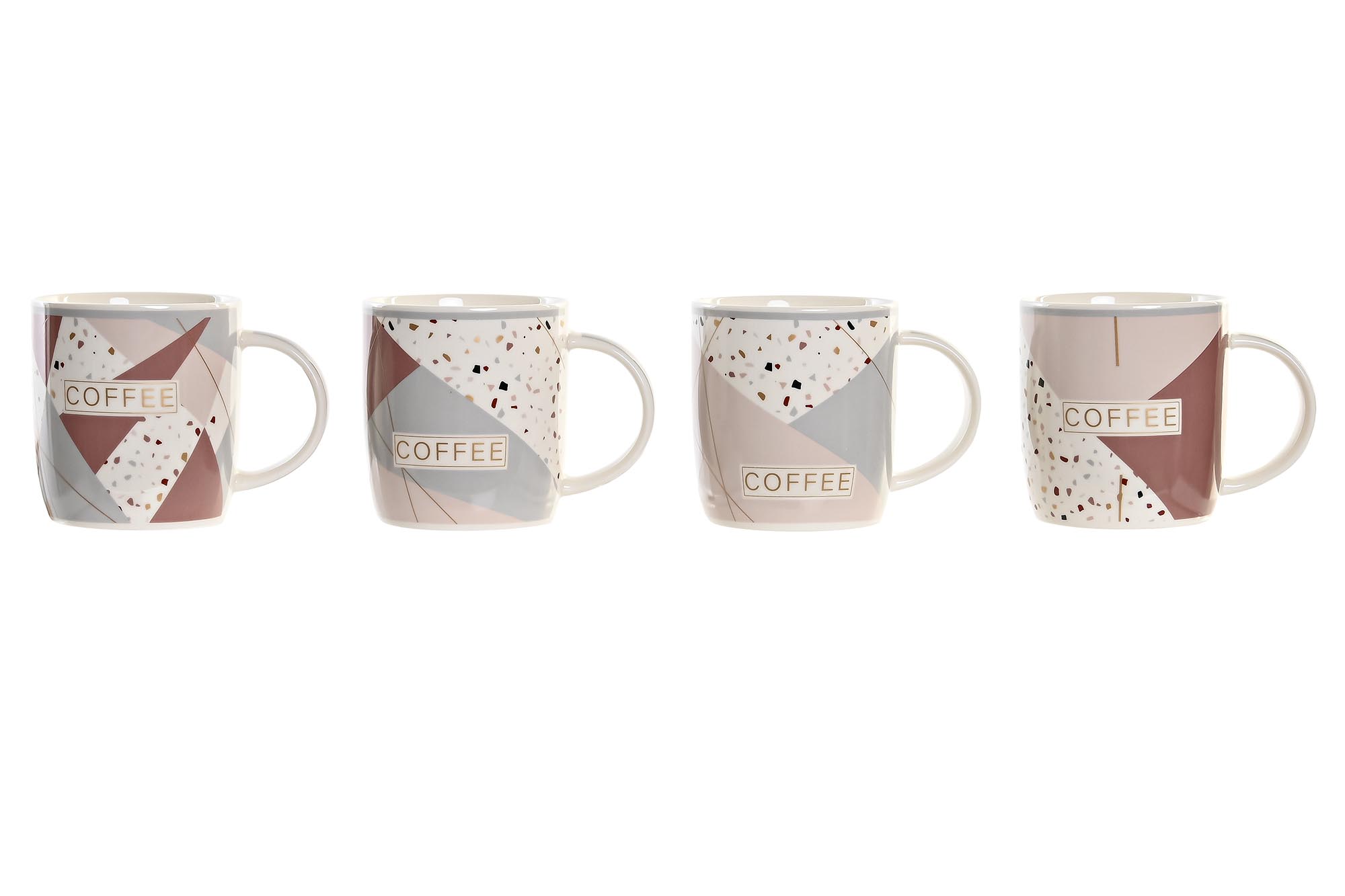 MUG PORCELANA NEW BONE 11,5X8,3X9,5 365ML 4 SURT.