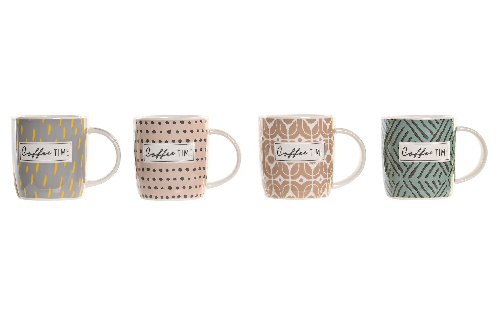 MUG PORCELANA NEW BONE 11,5X8,3X9,5 365ML 4 SURT.