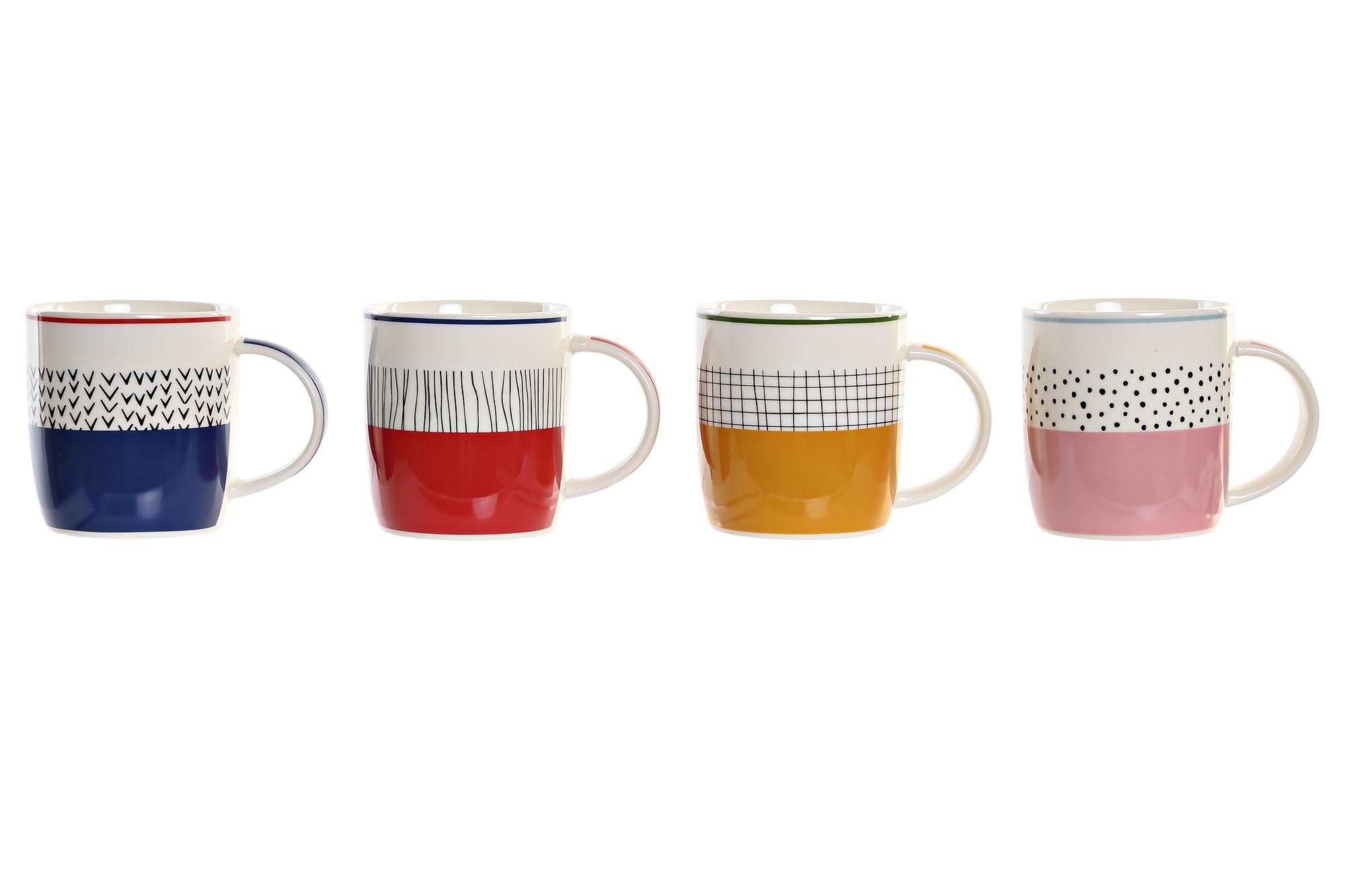 MUG PORCELANA NEW BONE 11,5X8,3X9,5 365ML 4 SURT.