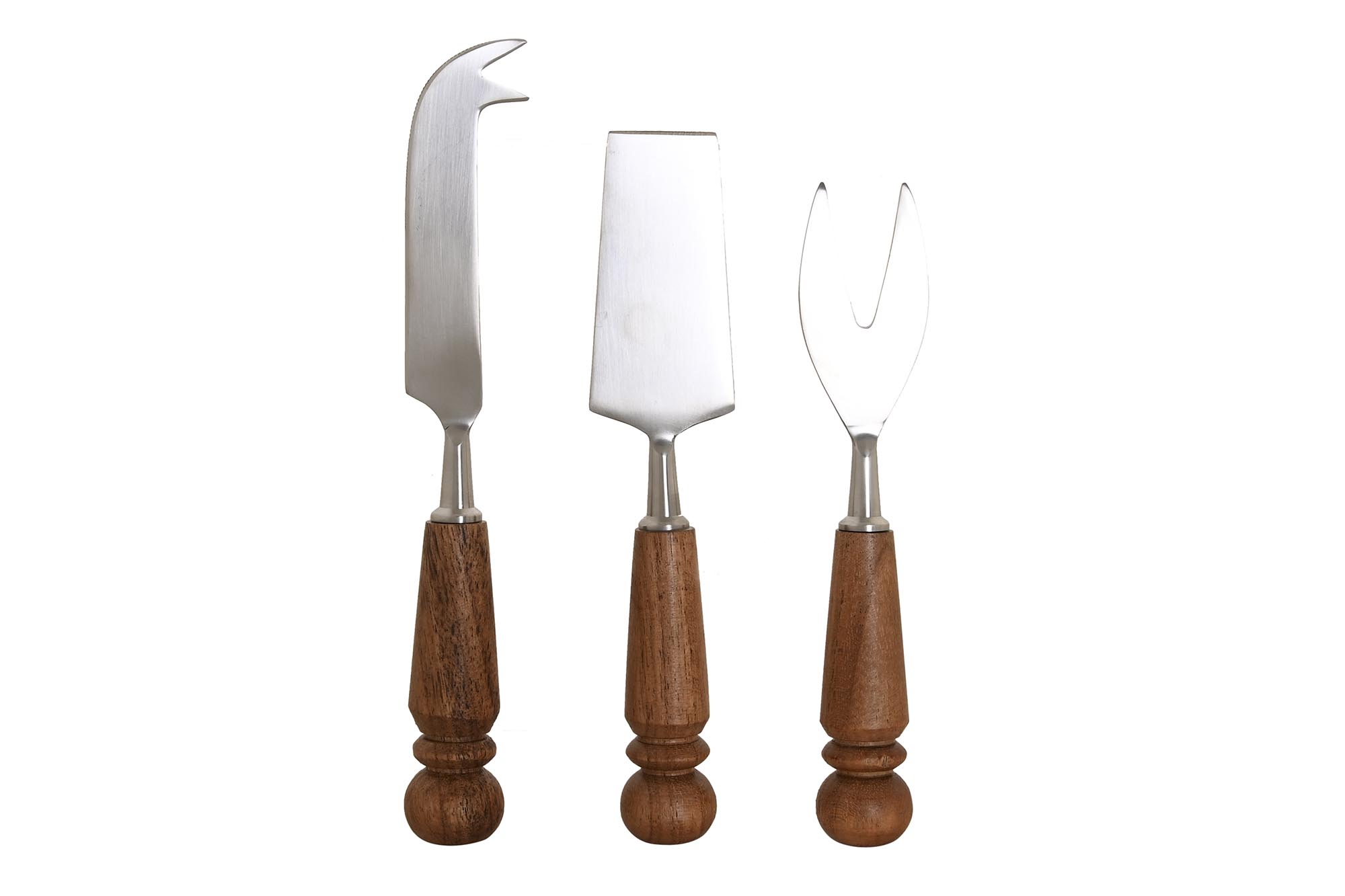 CUCHILLO SET 3 INOX ACACIA 2,75X1,5X18,5 QUESO