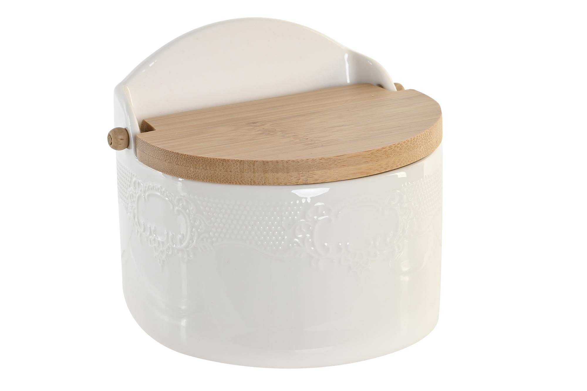 SALERO PORCELANA BAMBU 12X10X11 BLANCO
