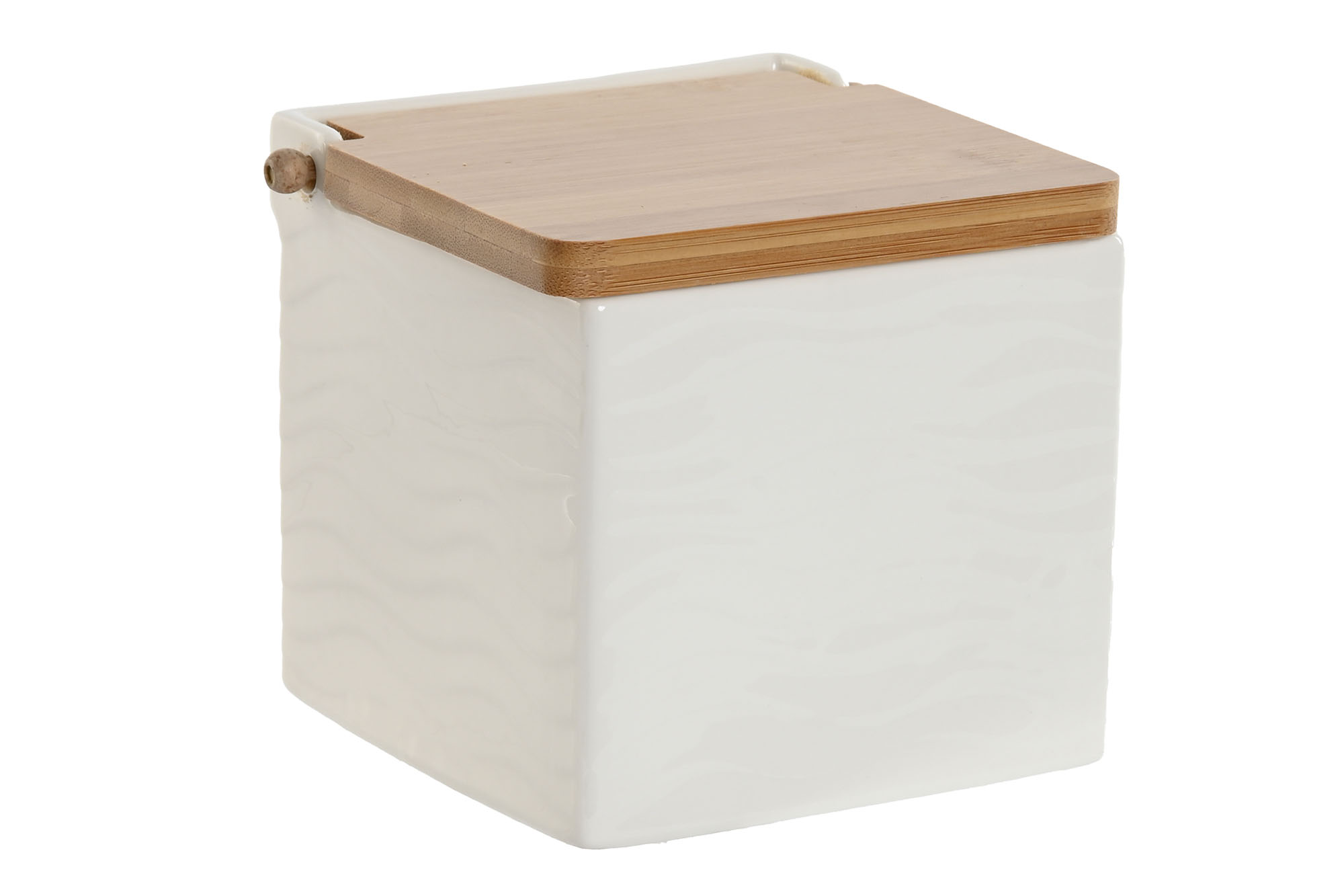 SALERO PORCELANA BAMBU 11,5X11,5X12 BLANCO
