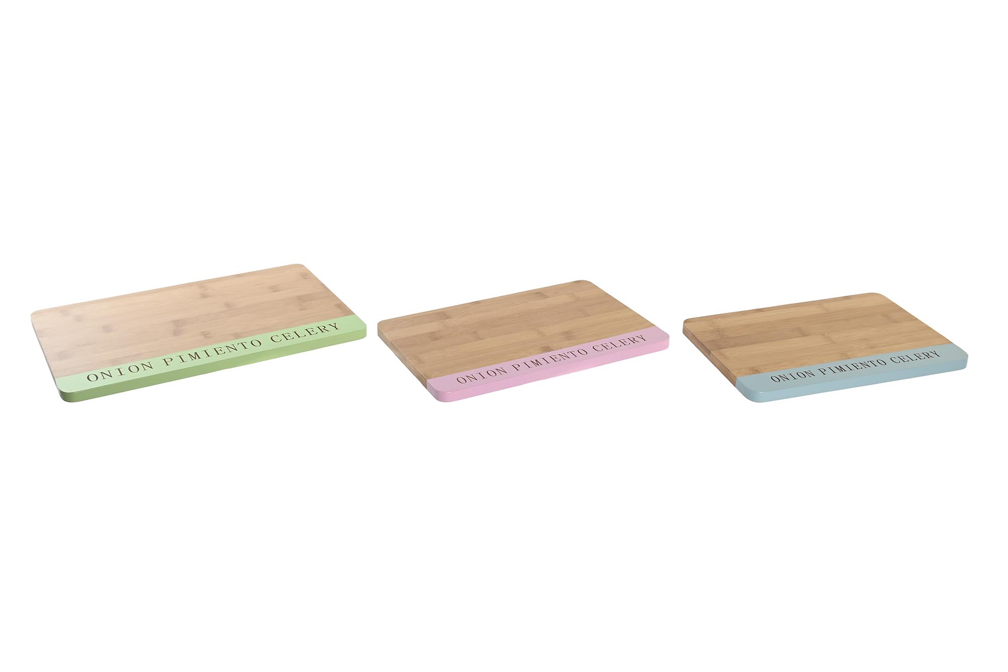 TABLA CORTAR SET 3 BAMBU 33,5X22,4X1,2 COLORES