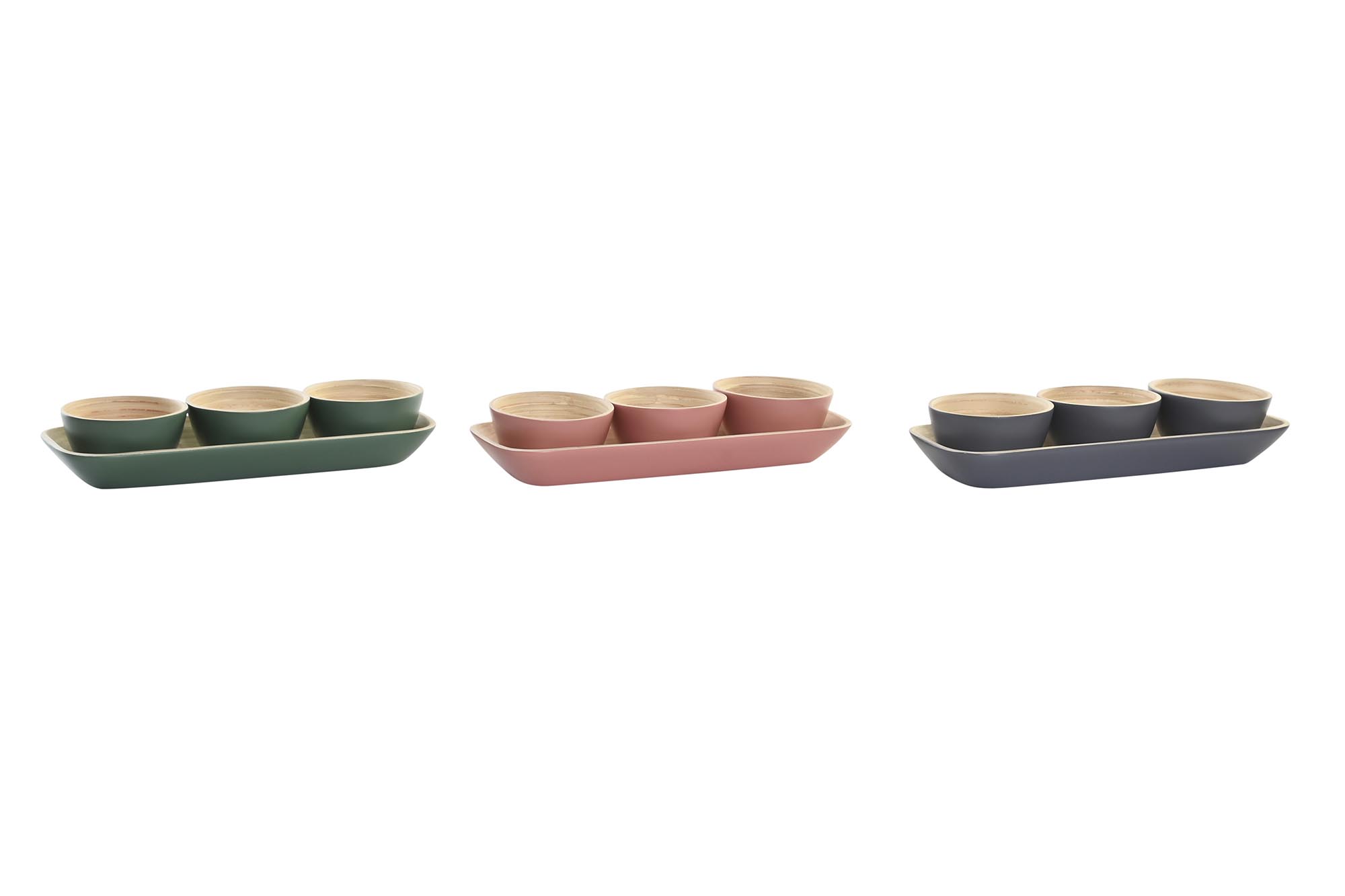 BOL SET 4 BAMBU 32X12,7X3,5 3 SURT.