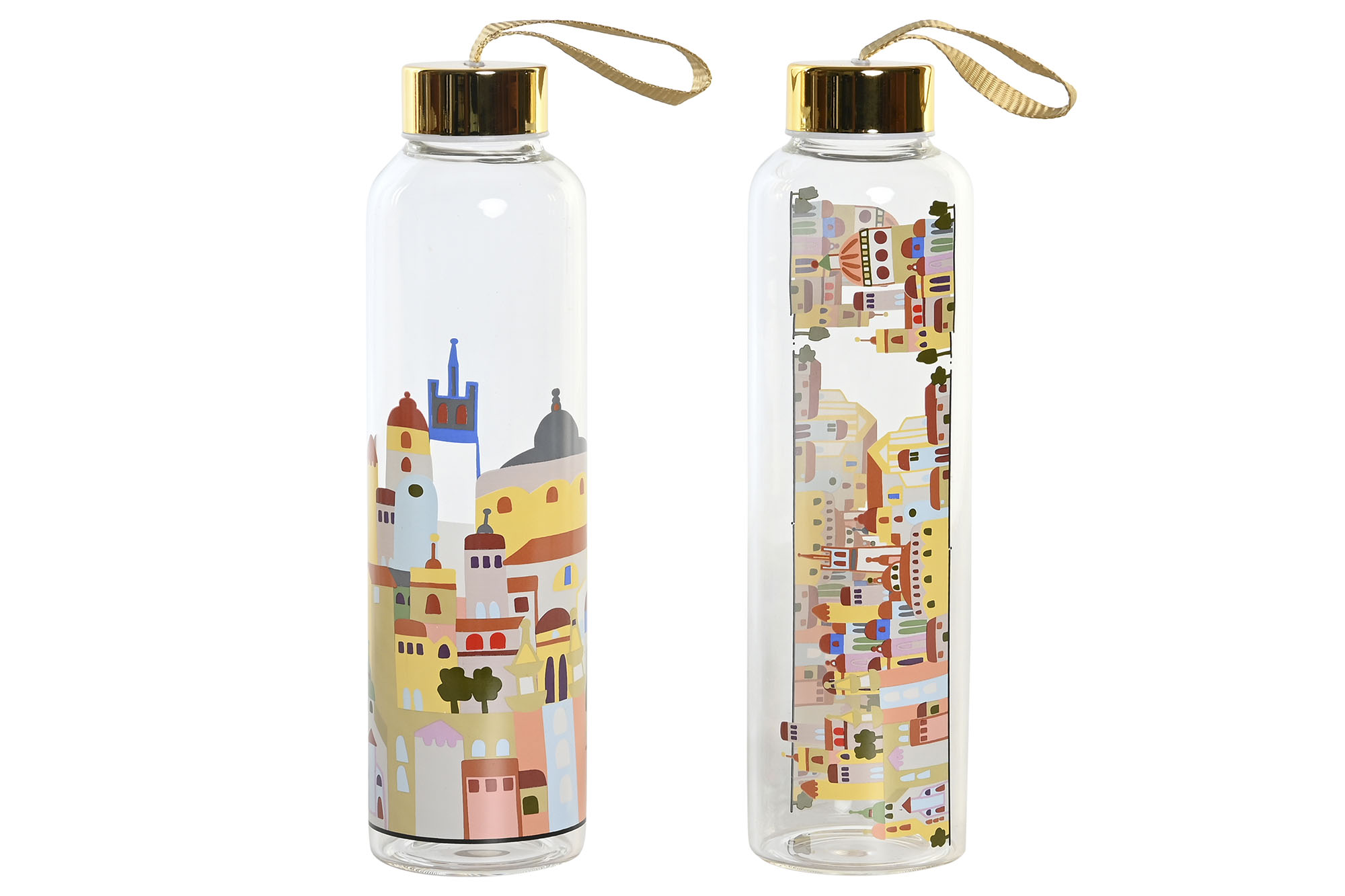 BOTELLA BOROSILICATO 6,5X6,5X23 550ML, CASITAS 2 S