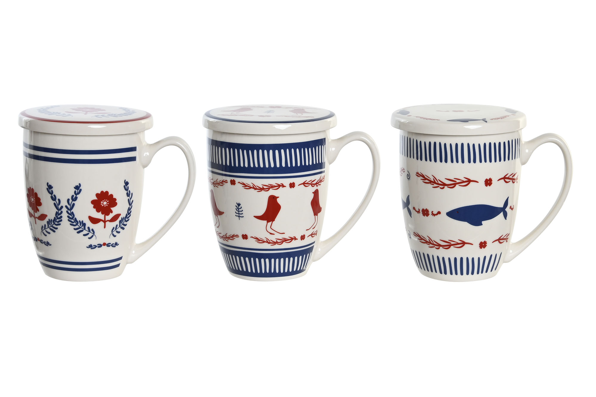 MUG INFUSIONES PORCELANA 12X9X11 380ML 3 SURT.