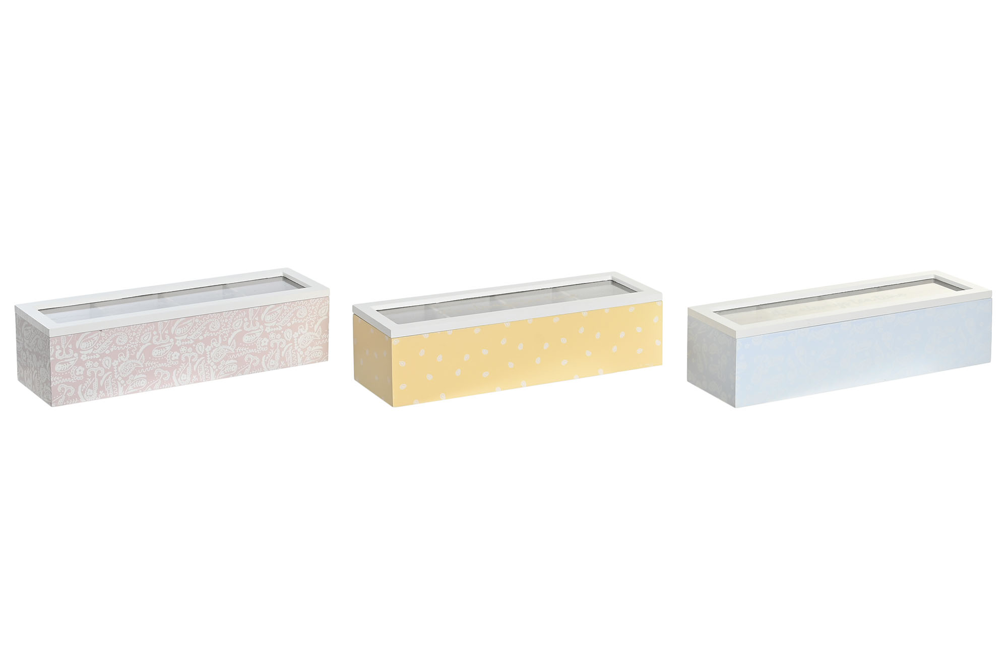 CAJA INFUSIONES MDF CRISTAL 30X9X8 3 SURT.