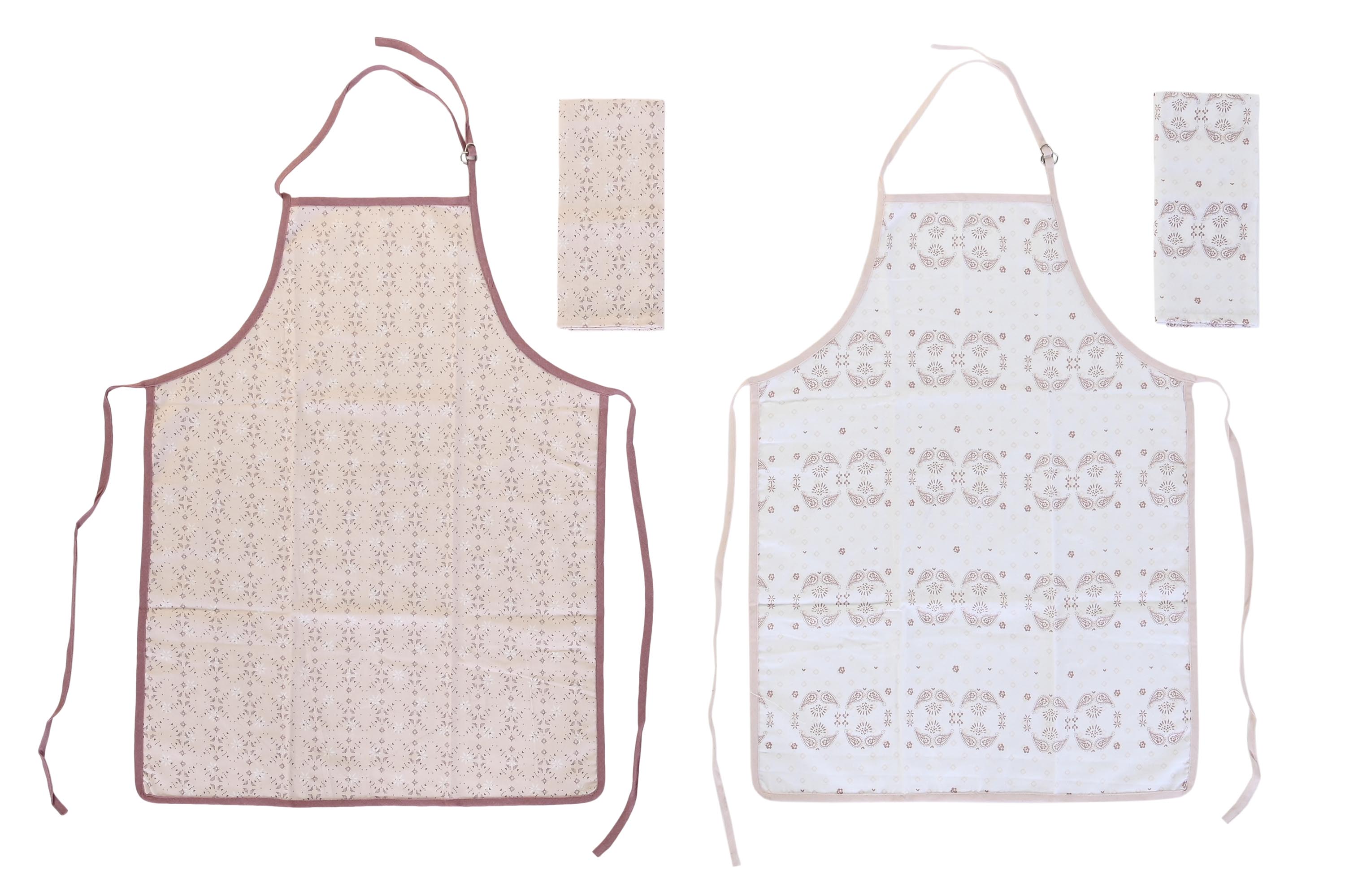 DELANTAL SET 2 ALGODON 60X80X0,1 180GSM 2 SURT.
