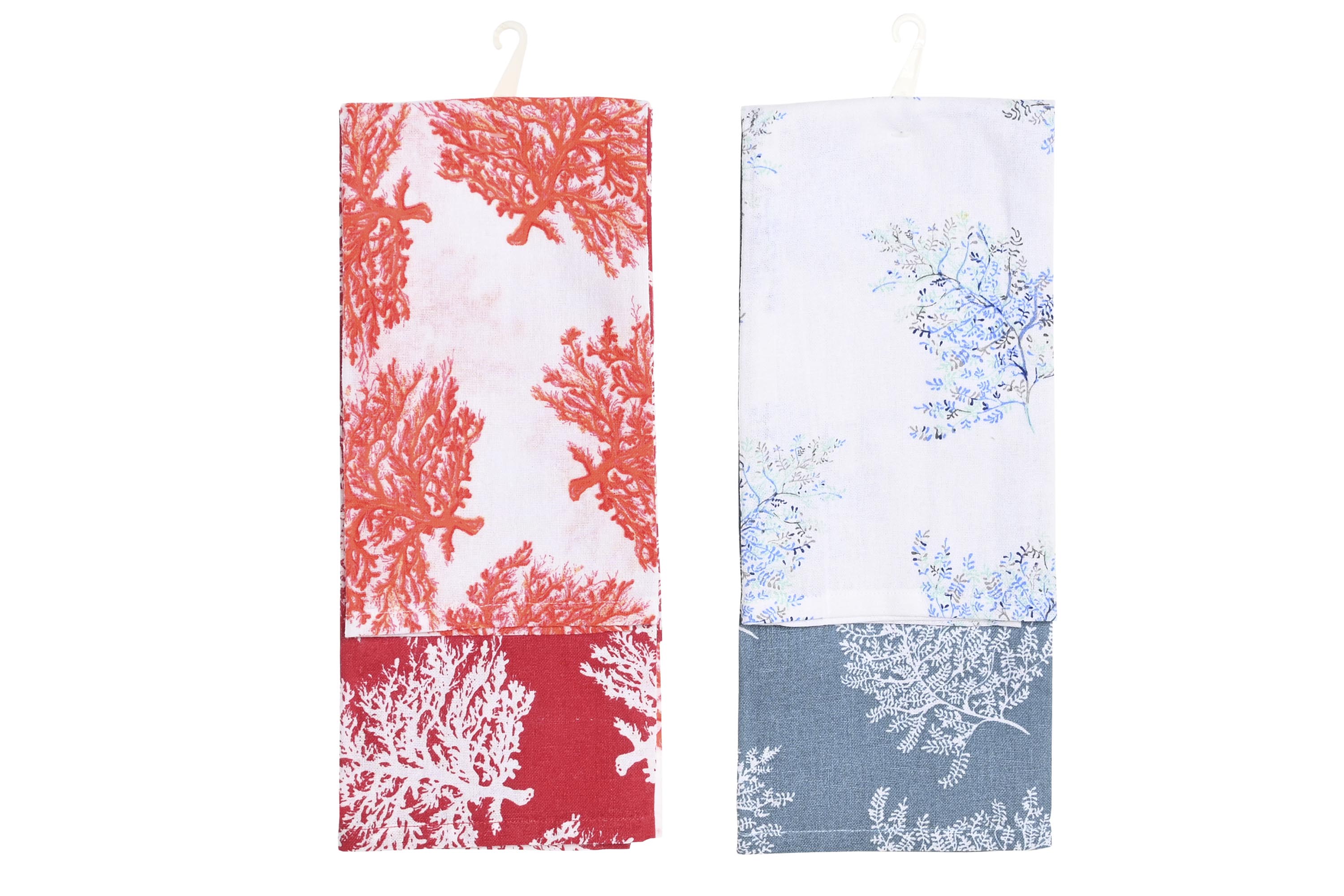 PAÑO SET 2 ALGODON 60X40X0,5 200GSM CORAL 2 SURT.