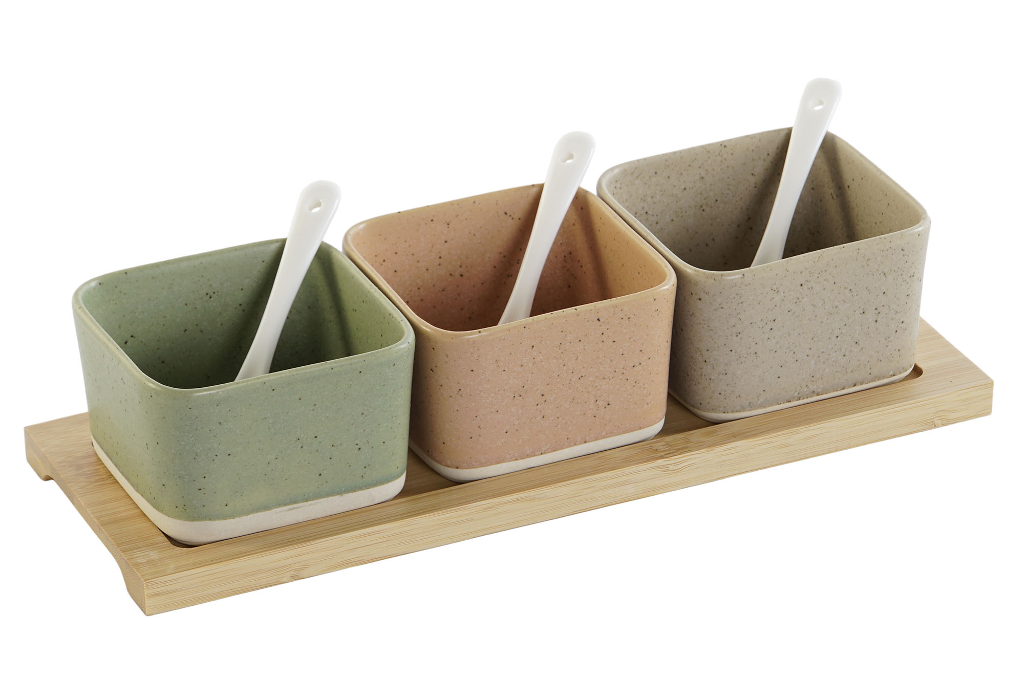 APERITIVO SET 7 PORCELANA BAMBU 29X11,5X1,5