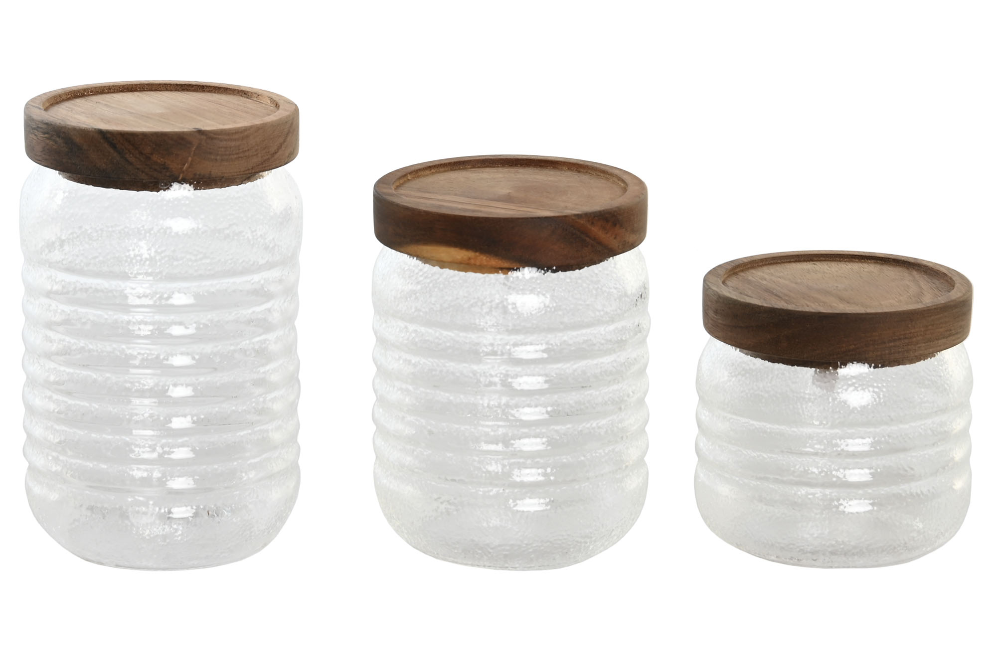 BOTE SET 3 CRISTAL 8,5X8,5X14,5 700ML 500/300