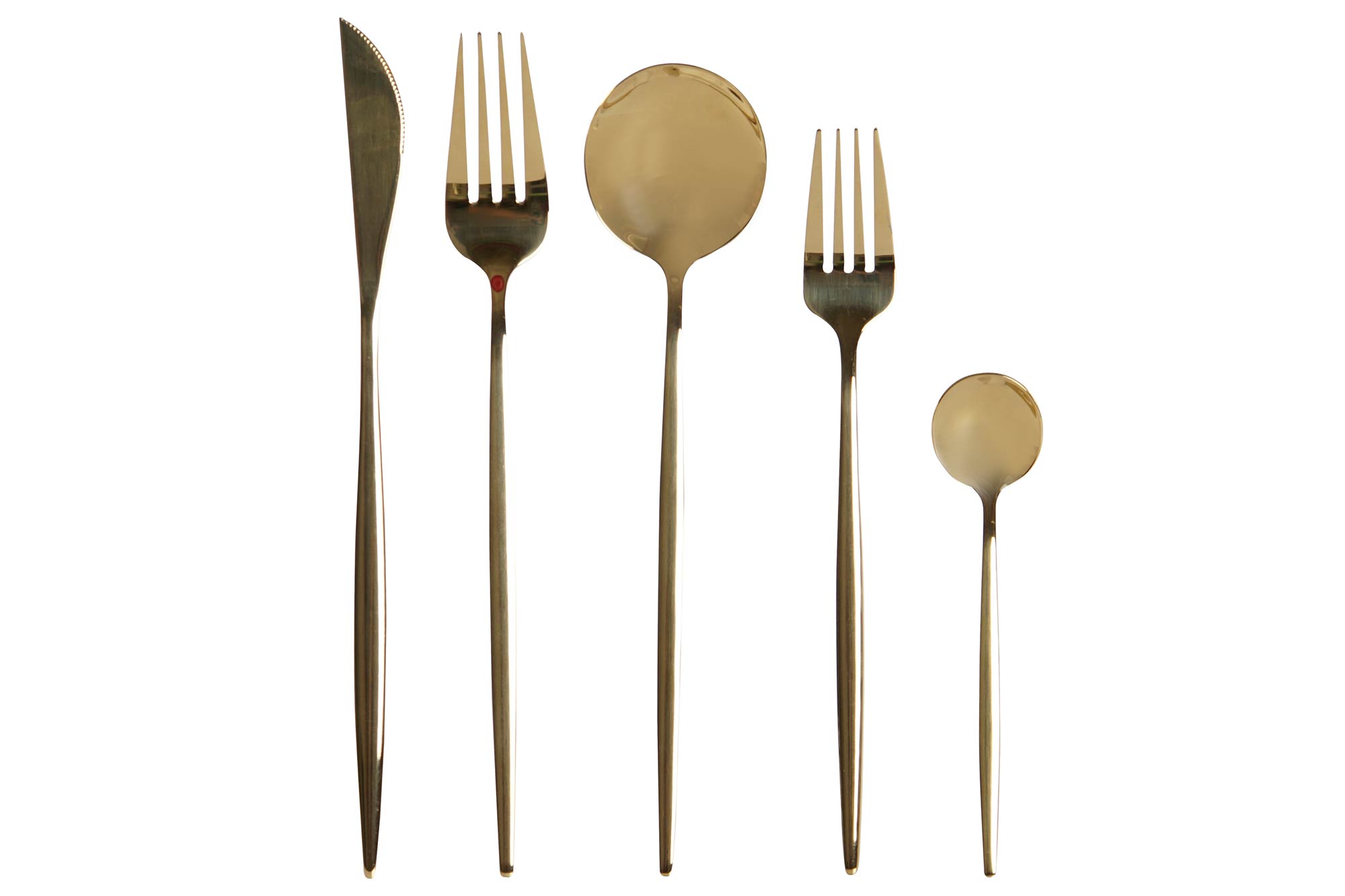 CUBERTERIA SET 20 INOX 3X1,5X13 3MM DORADO
