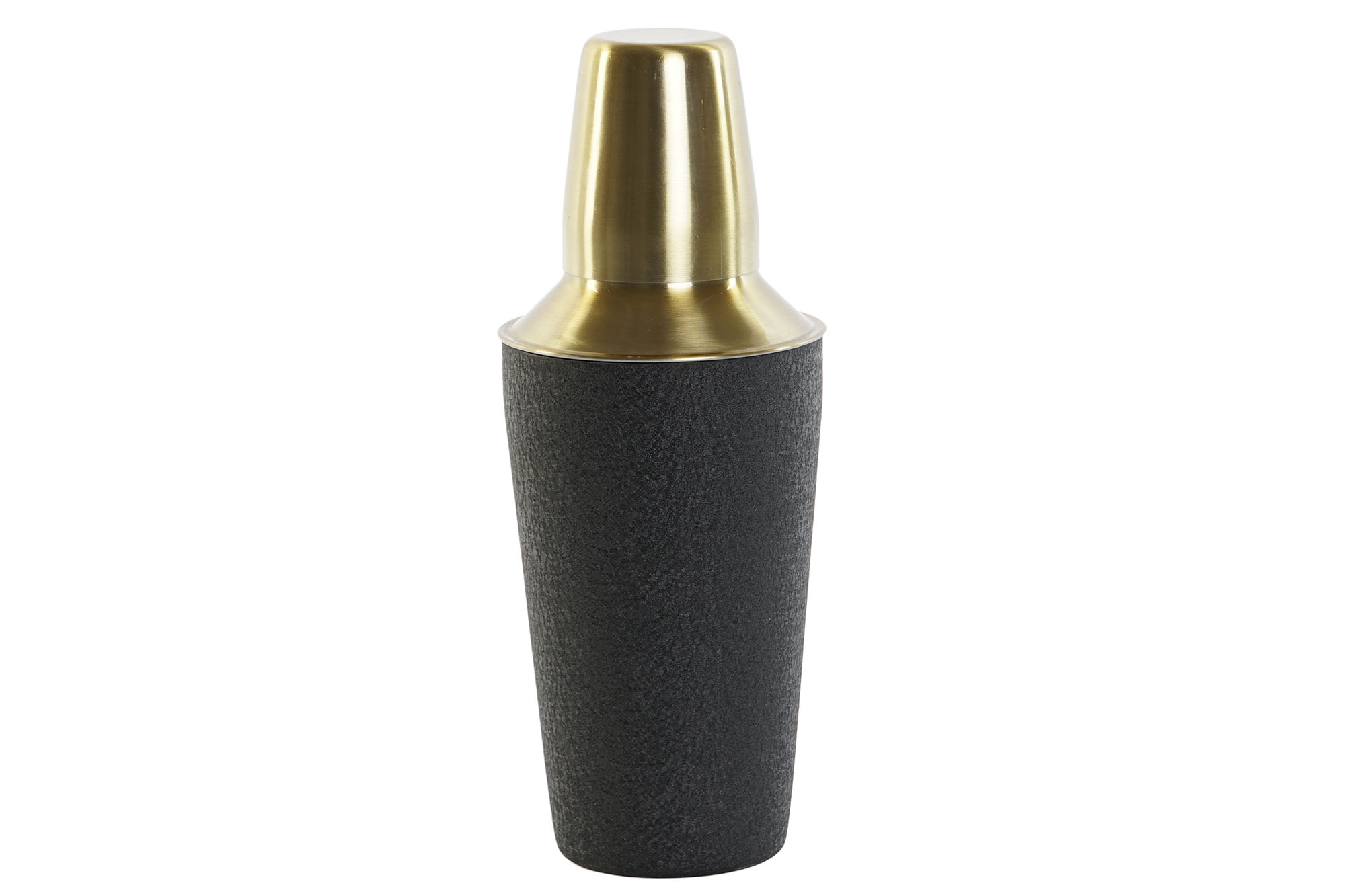 COCTELERA INOX 9,5X9,5X22 500 ML, NEGRO