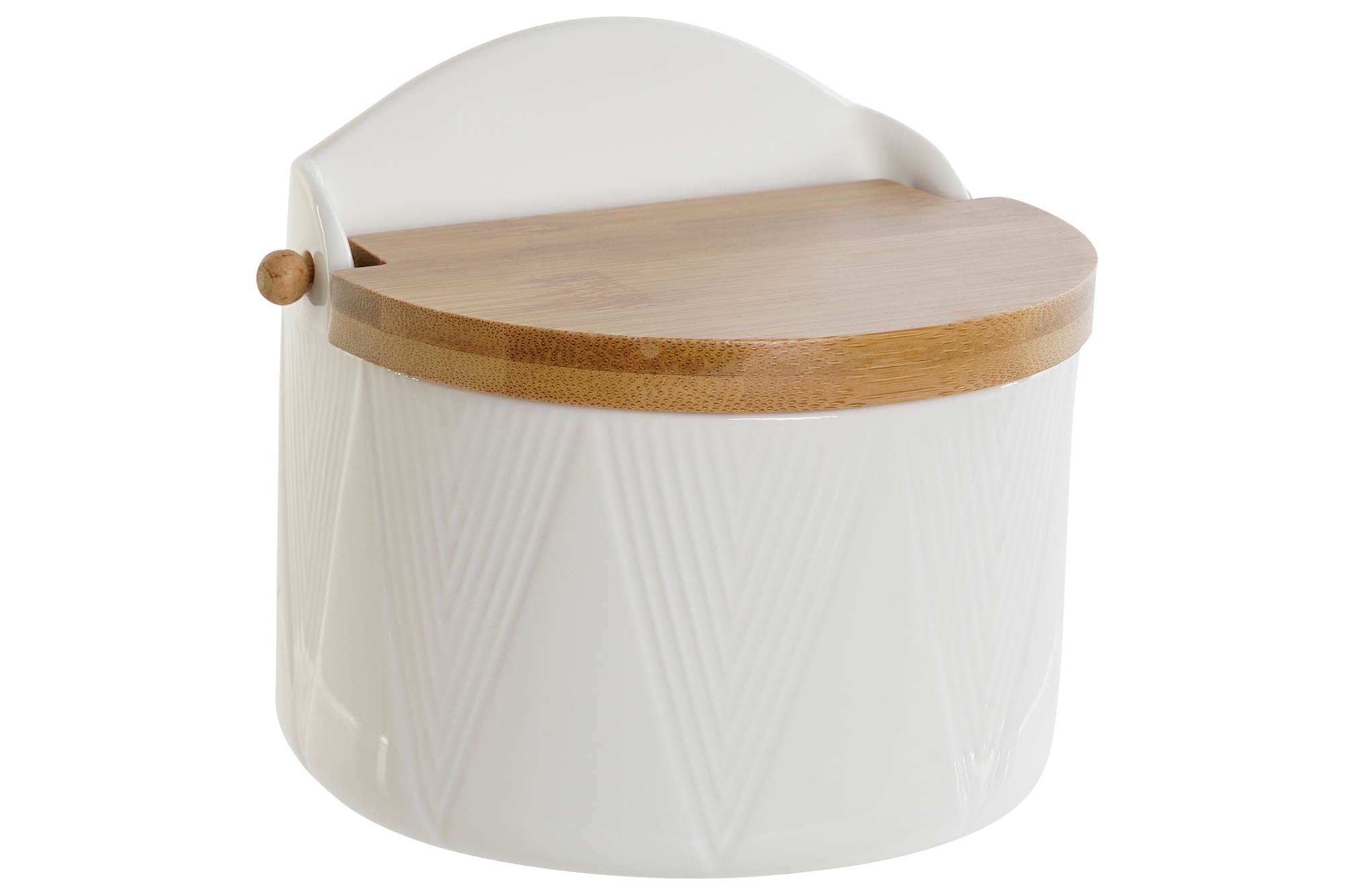 SALERO PORCELANA BAMBU 12X10X11 BLANCO