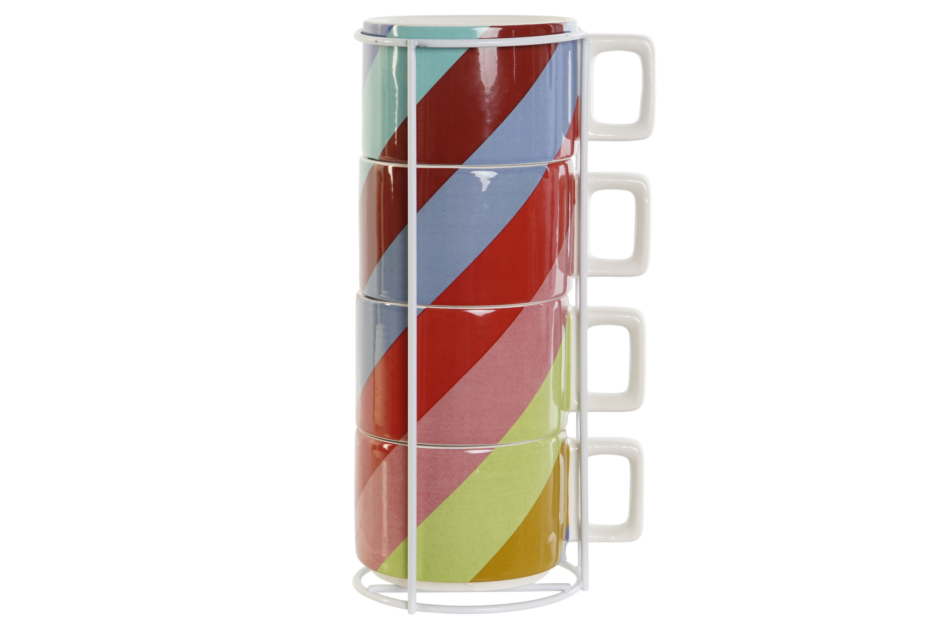 CAFE SET 4 DOLOMITE METAL 11X14X27 260 ML,