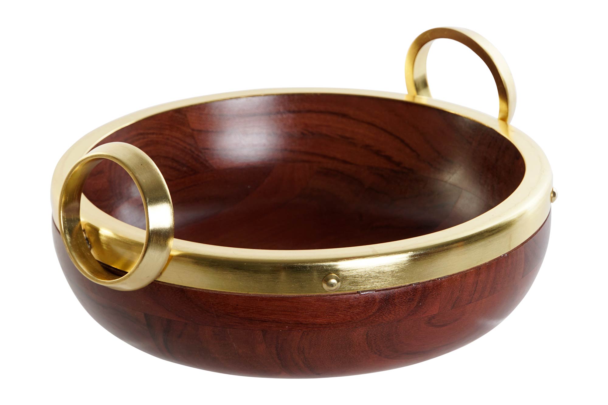 ENSALADERA ACACIA ALUMINIO 28X26X12 MARRON