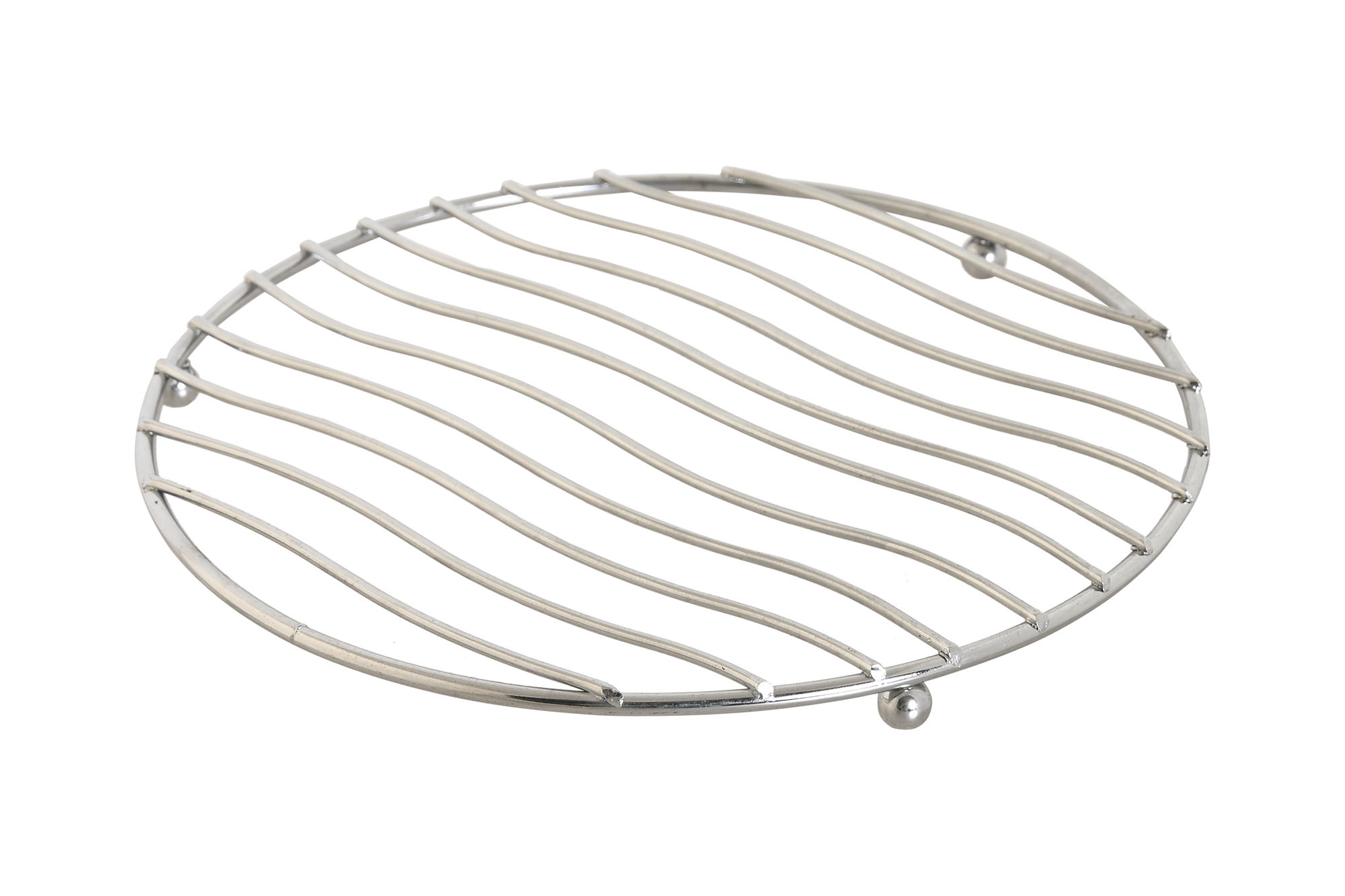 SALVAMANTEL METAL CROMADO 20X20X1,3 PLATEADO