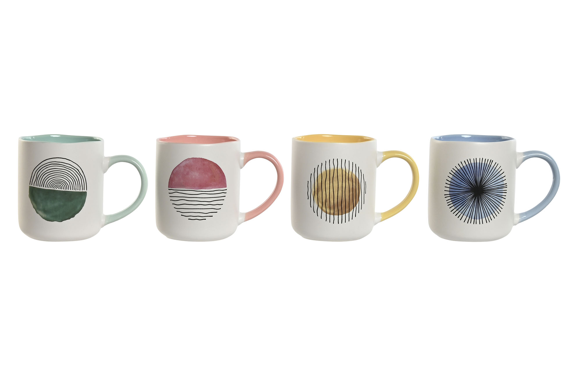 MUG PORCELANA NEW BONE 11,5X8,3X9,5 345ML 4 SURT.