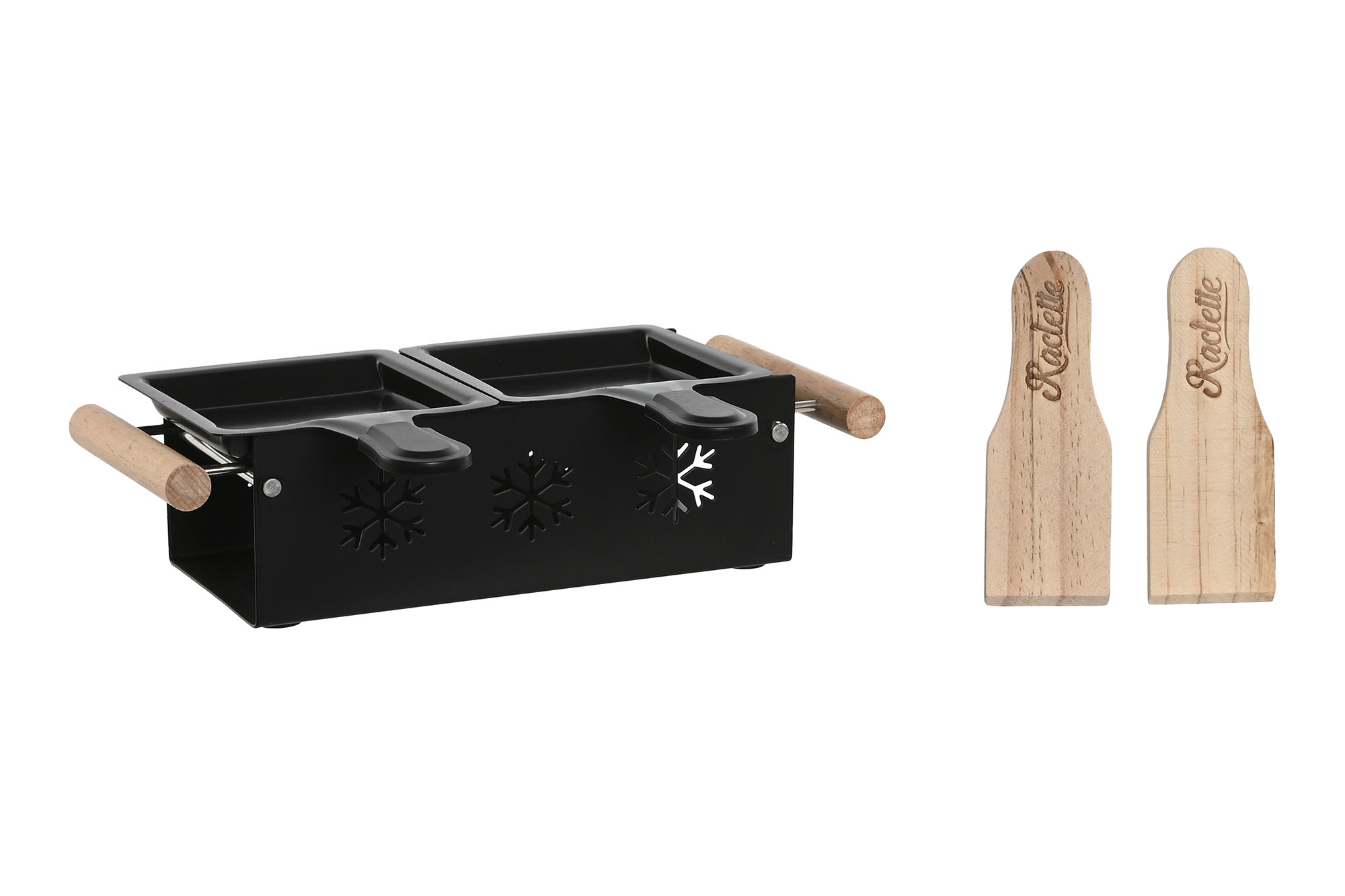 RACLETTE METAL RUBBERWOOD 25X10X6 NEGRO