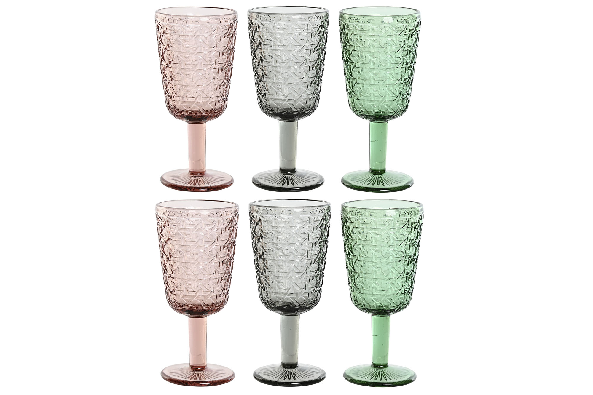COPA SET 6 CRISTAL 8,7X8,7X17 285ML, SURTIDO