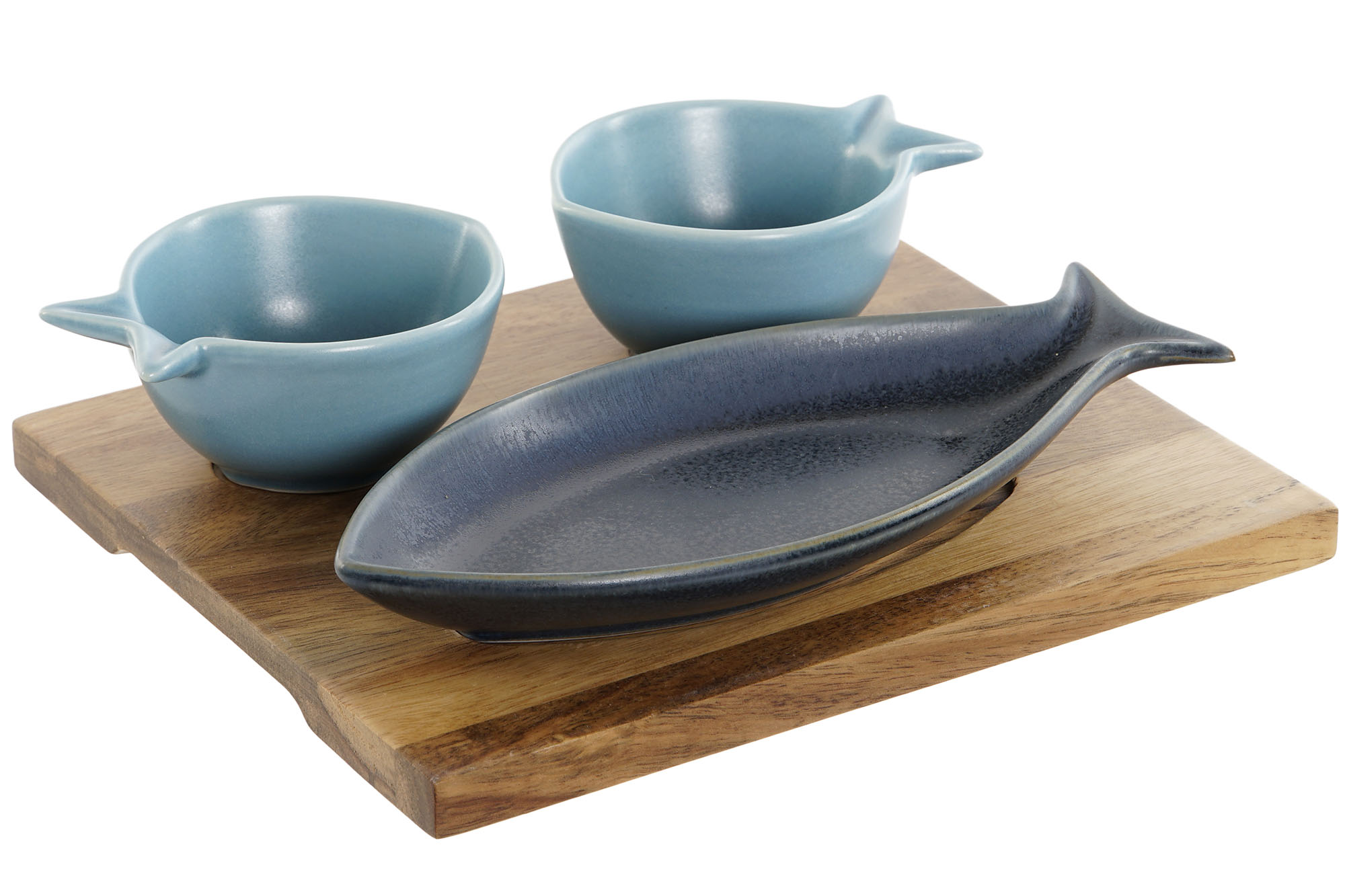 APERITIVO SET 4 PORCELANA 19,5X16,5X1,3 PECES