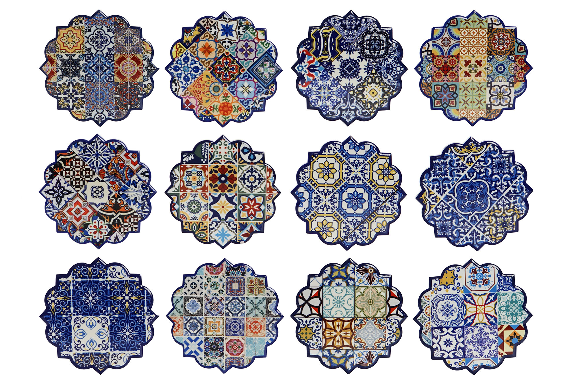 POSAVASOS DOLOMITE 10,8X10,8X0,7 AZULEJOS 12 SURT.